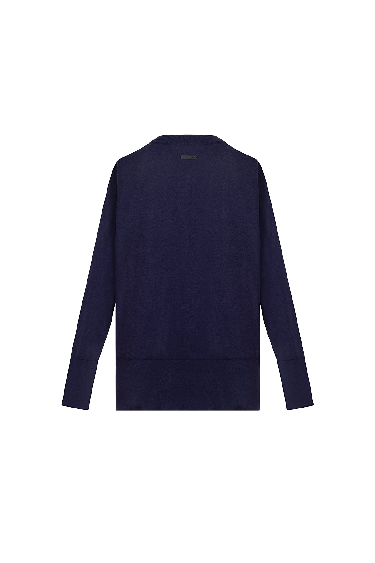 Lacivert Mila Yuvarlak Yaka Triko Hırka