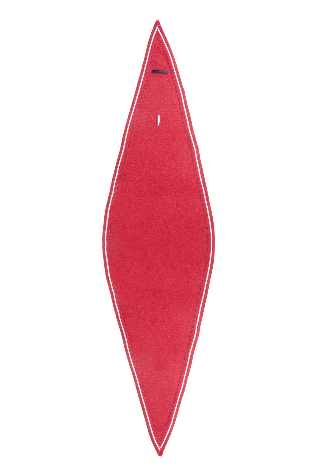 Kırmızı Mini Yün Kaşmir Bandana 30x130 cm