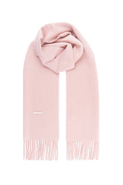 Açık Pembe Patrick Saf Kaşmir Çift Renkli Atkı 30x164 cm