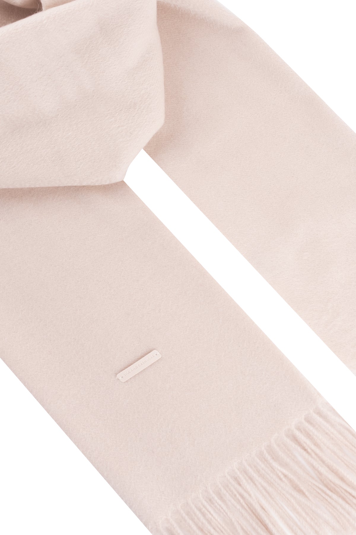 Açık Bej Rose Saf Kaşmir Şal 180x60 cm