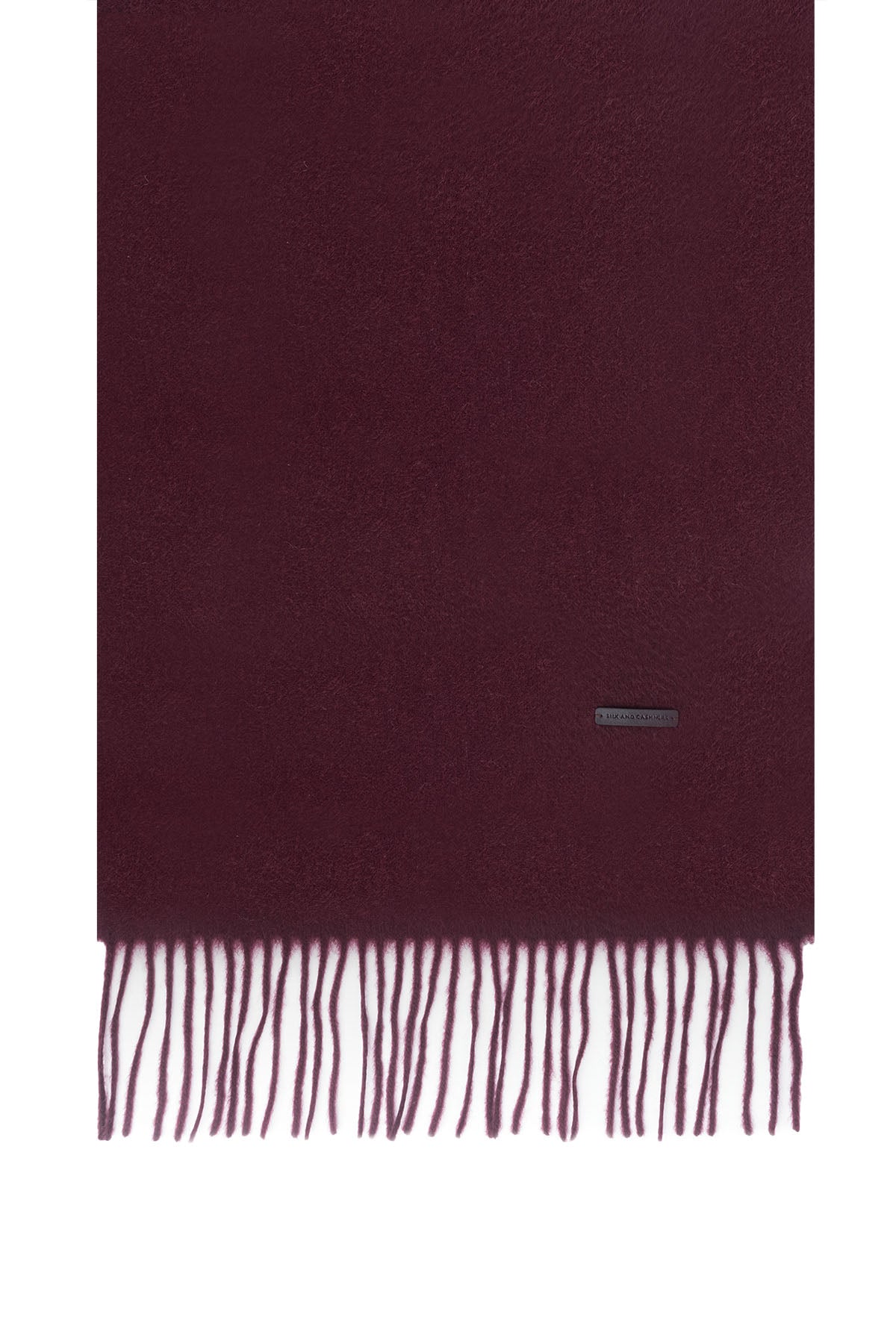 Bordo Patrick Saf Kaşmir Atkı 35x170 cm