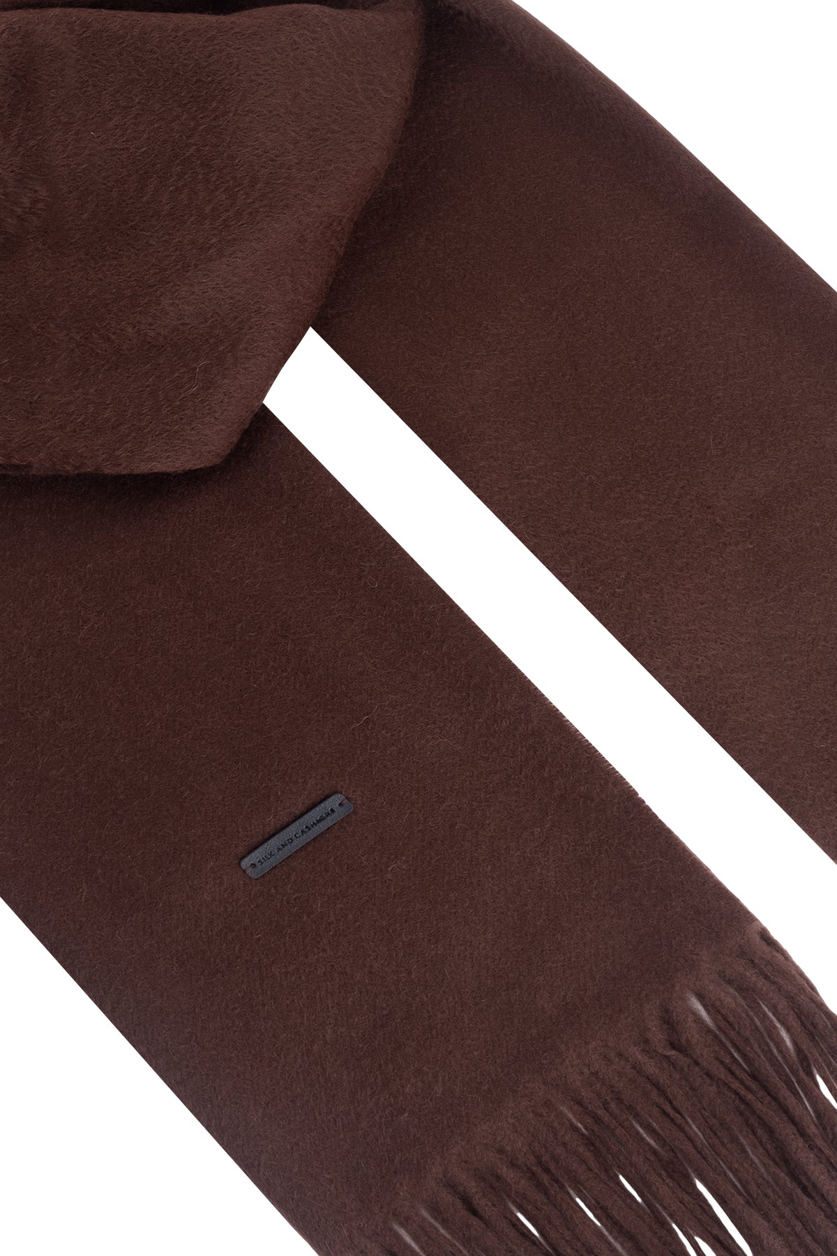 Kahverengi Rose Saf Kaşmir Şal 180x60 cm