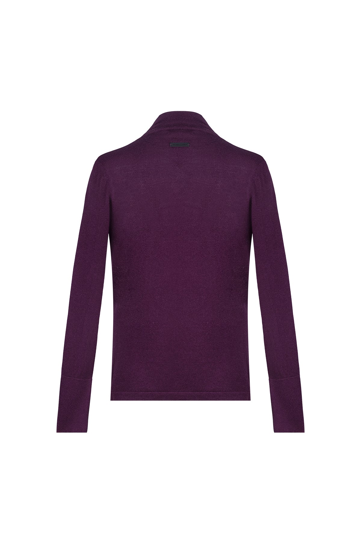 Mor Zoe İpek Kaşmir Derin V Yaka Triko