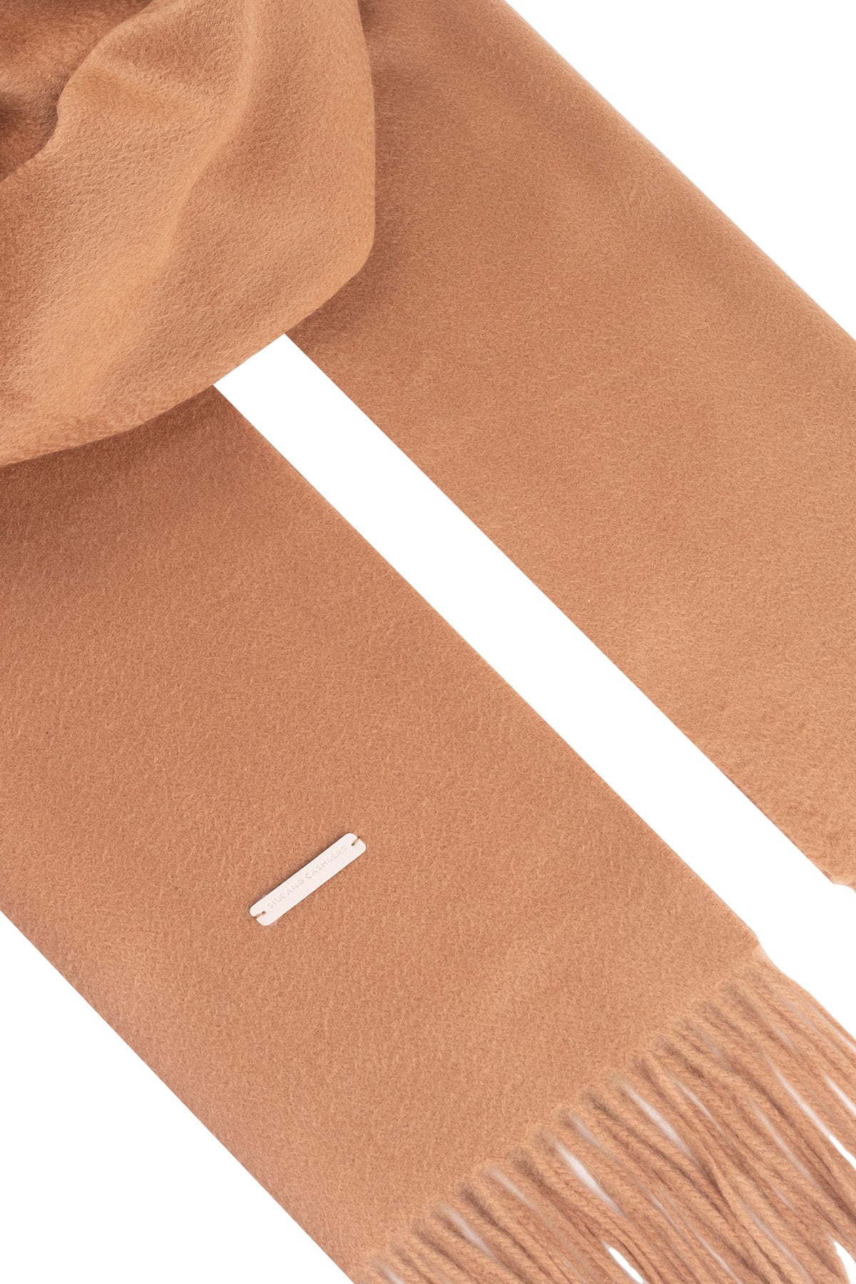 Camel Rose Saf Kaşmir Şal 180x60 cm