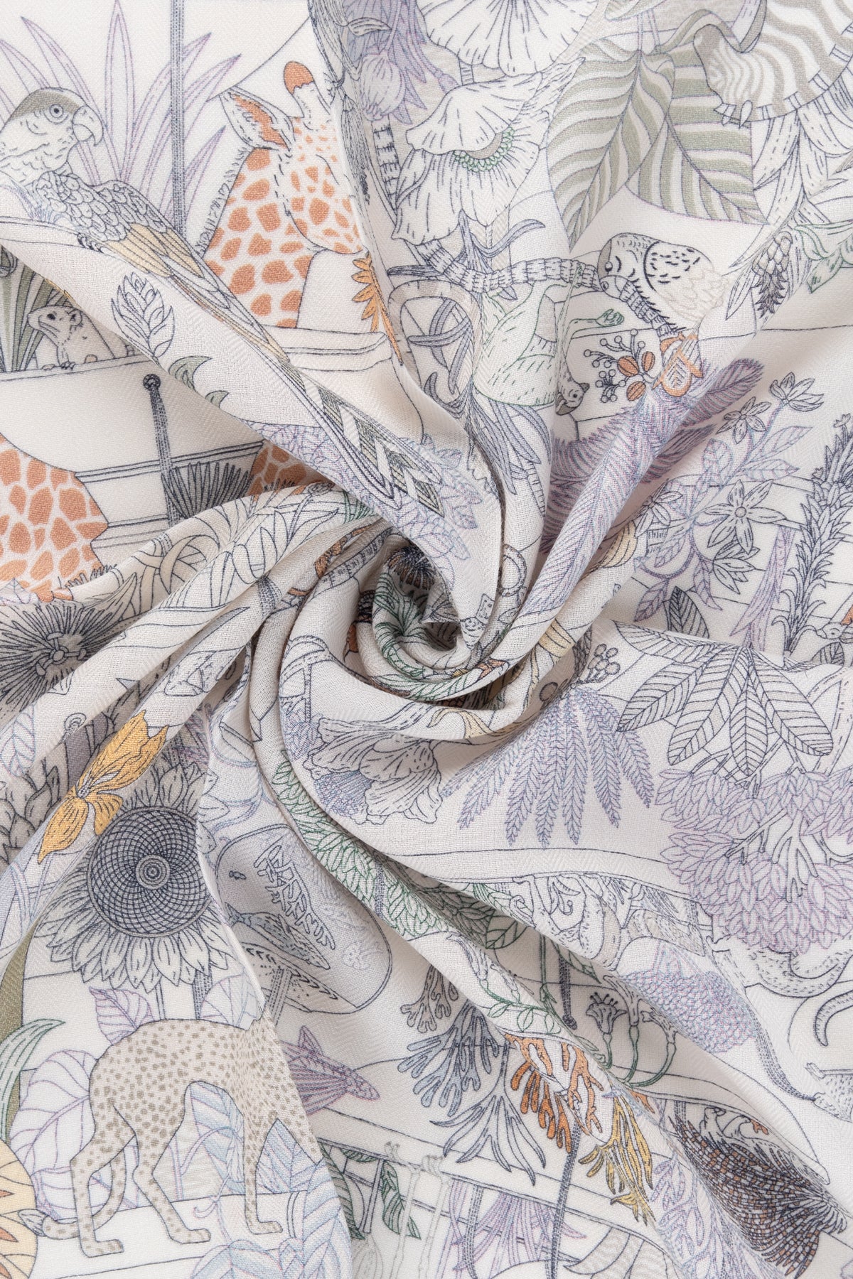 Renkli Lea Kaşmir Desenli Kare Eşarp 70x70 cm