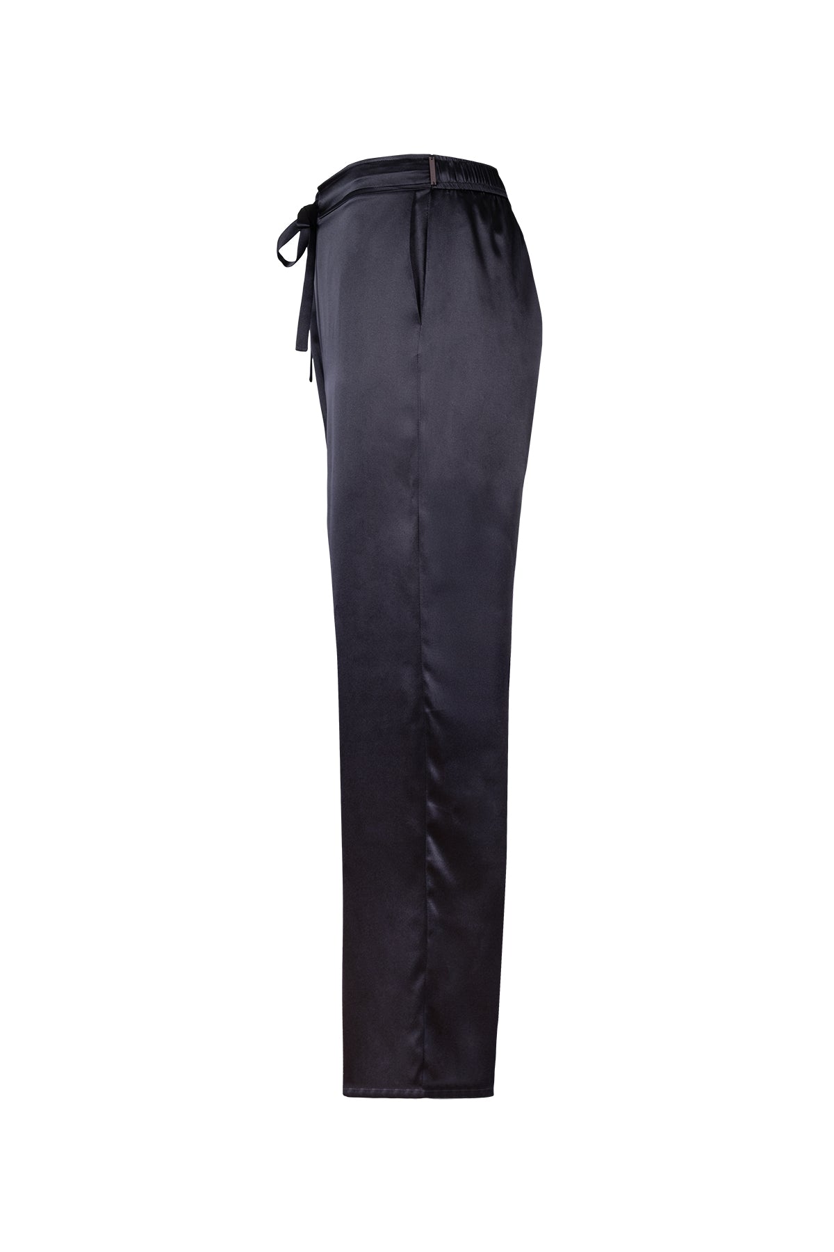 Siyah Nature Saf İpek Pantolon