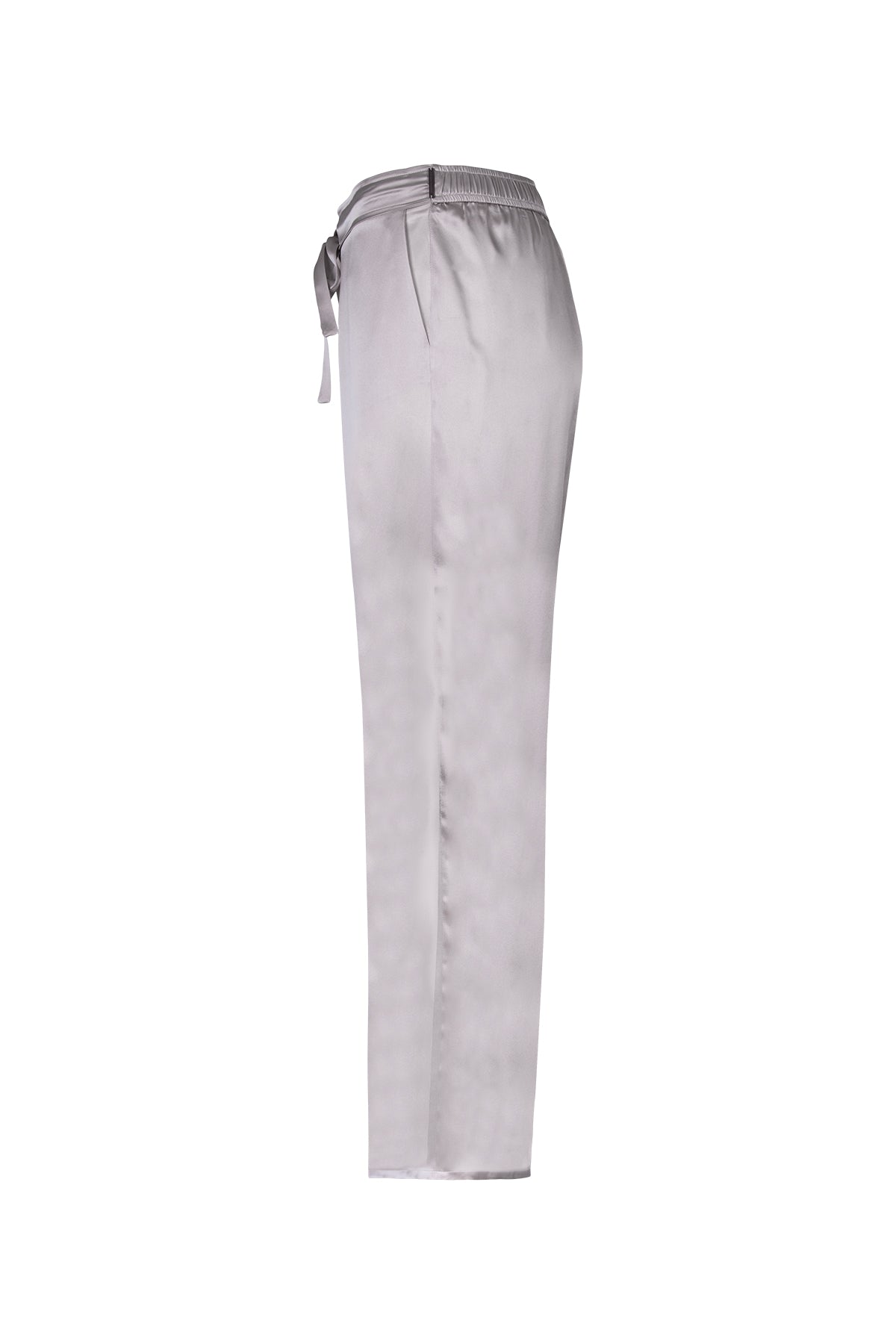 Gri Nature Saf İpek Pantolon
