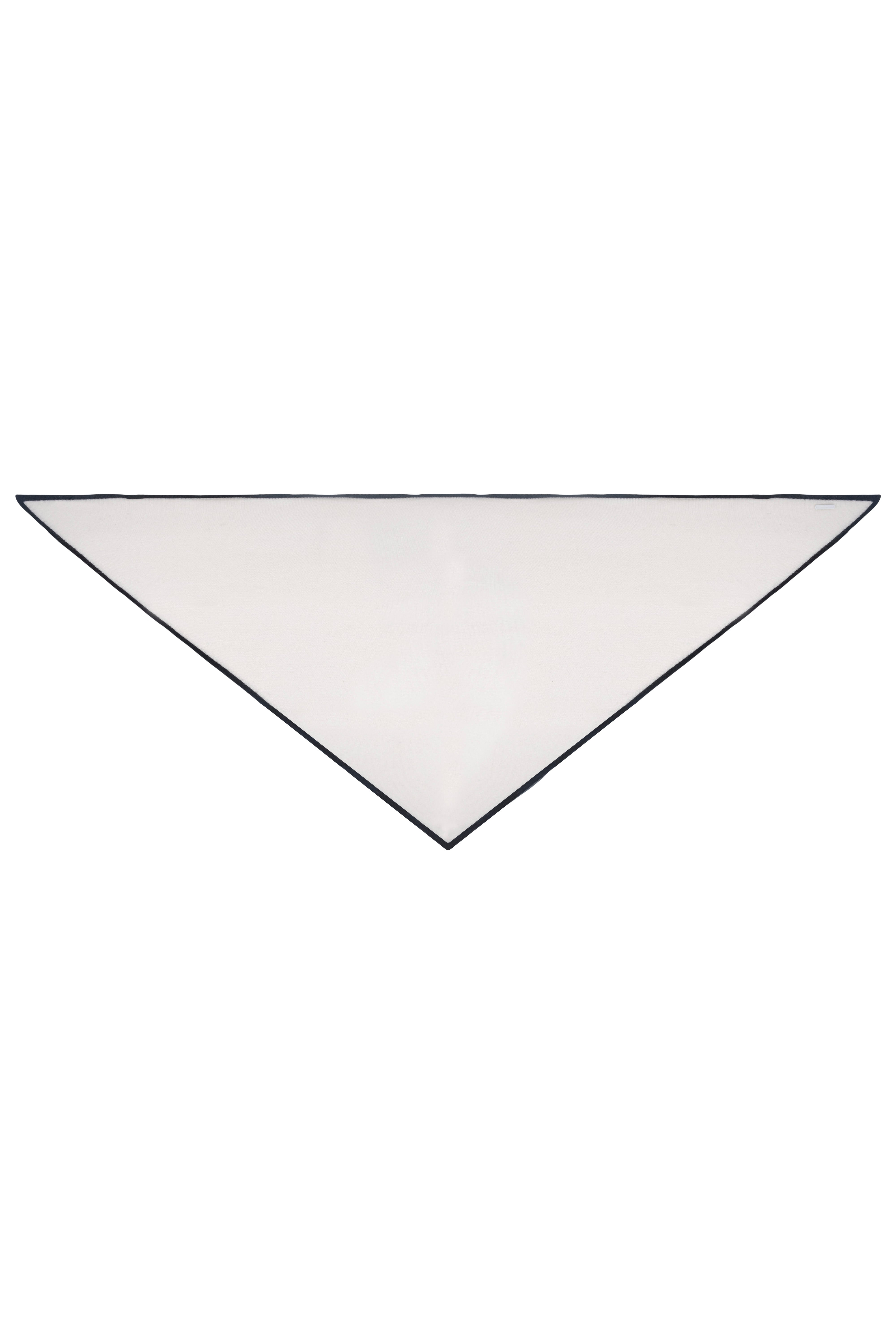 Ekru Saf Kaşmir Üçgen Şal 73x160x73 cm