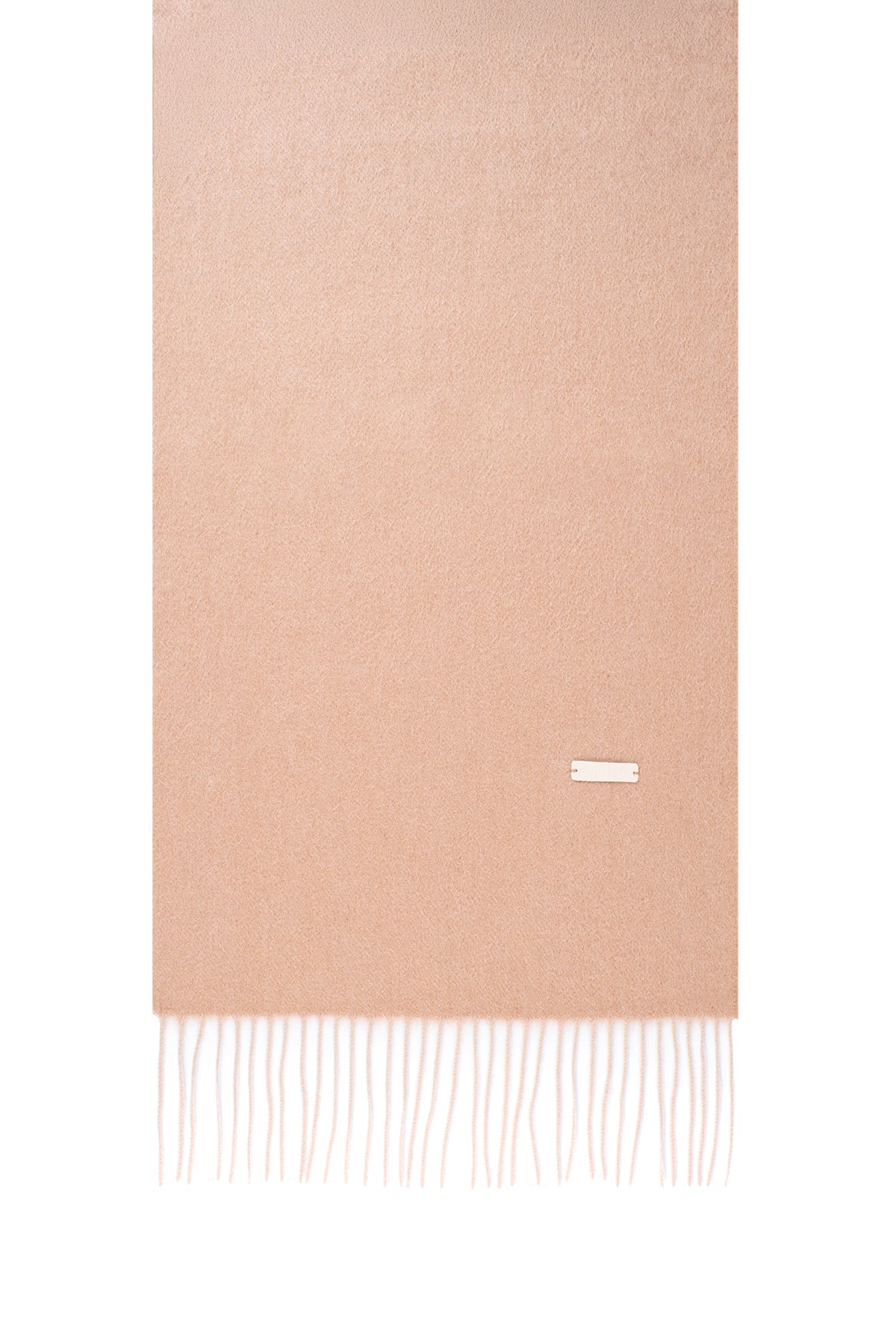 Koyu Bej Patrick Saf Kaşmir Degrade Atkı 170x35 cm