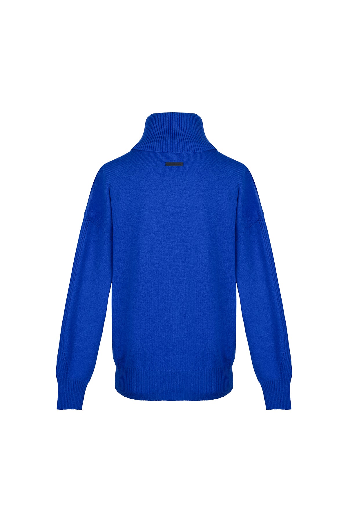 Saks Mavi Lilly Saf Kaşmir Balıkçı Yaka Kazak