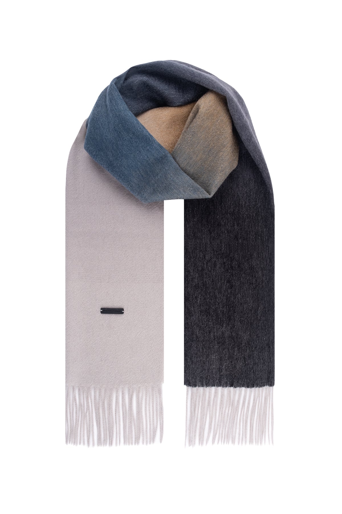 Antrasit Patrick Saf Kaşmir Degrade Atkı 170x35 cm