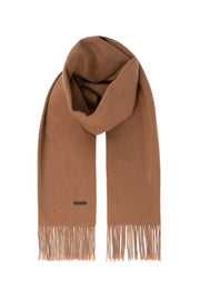 Camel Rose Saf Kaşmir Şal 45cm*160cm+10cm*2cm