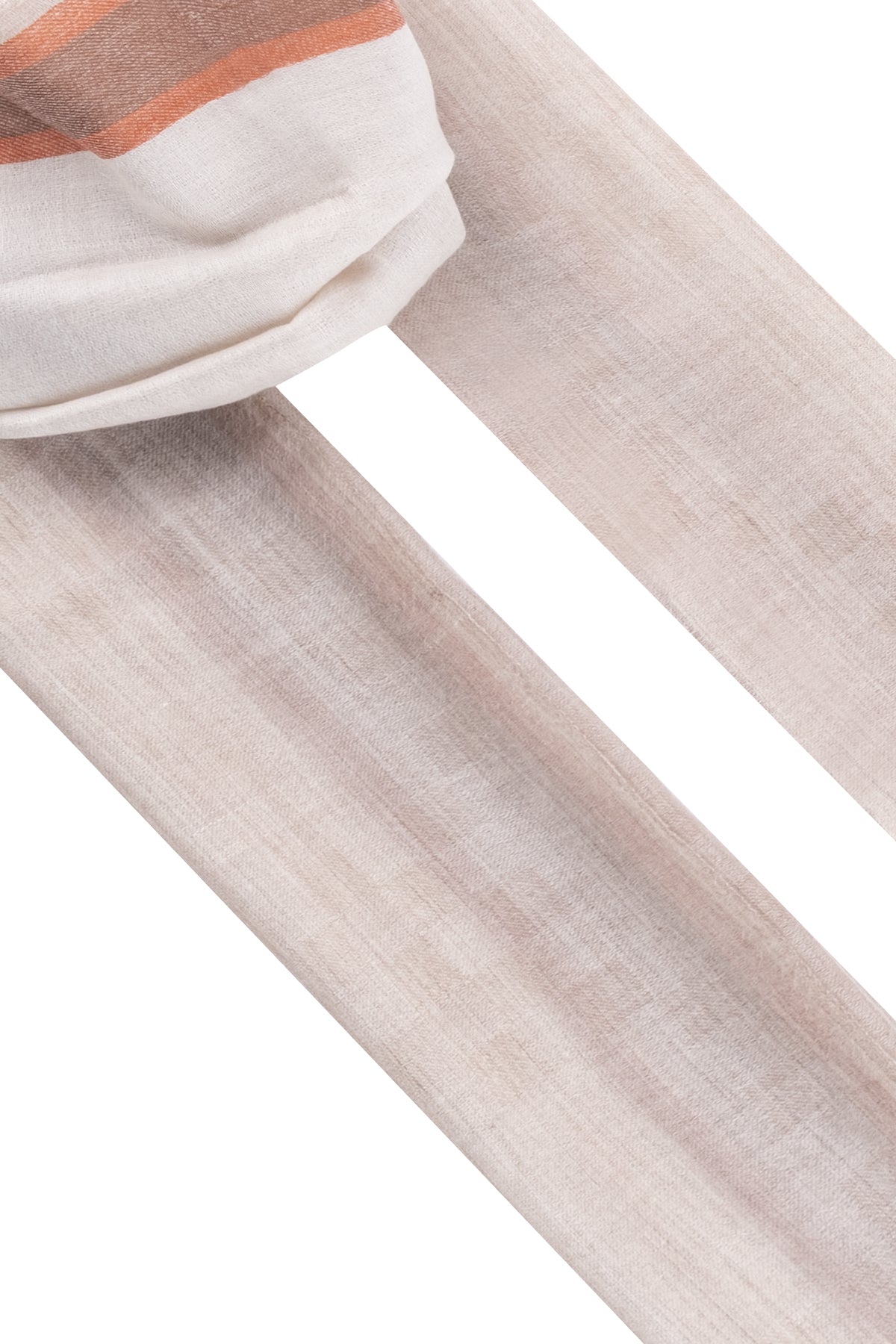 Gri Sophie Saf Kaşmir Kareli Şal 80x190 cm