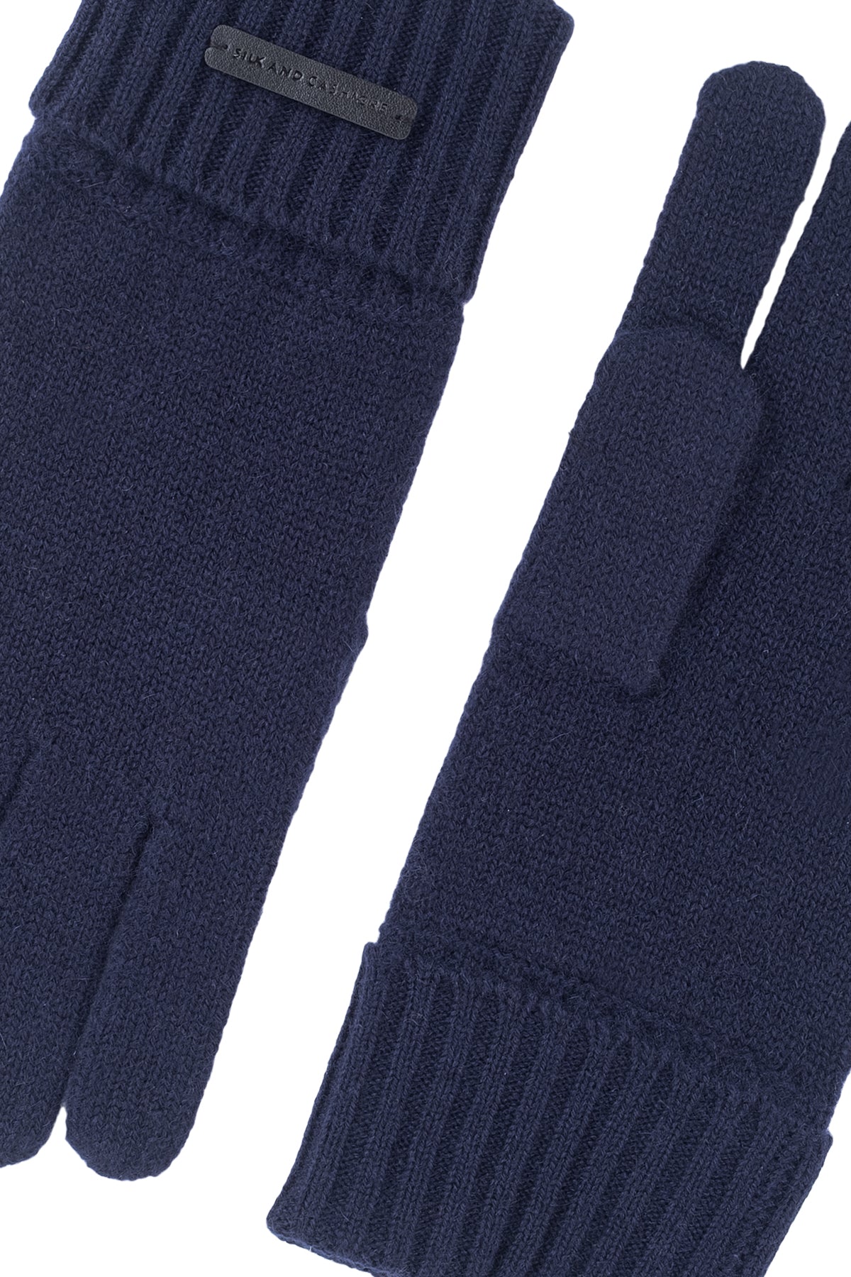 Lacivert Stockholm Saf Kaşmir Kadın Eldiven