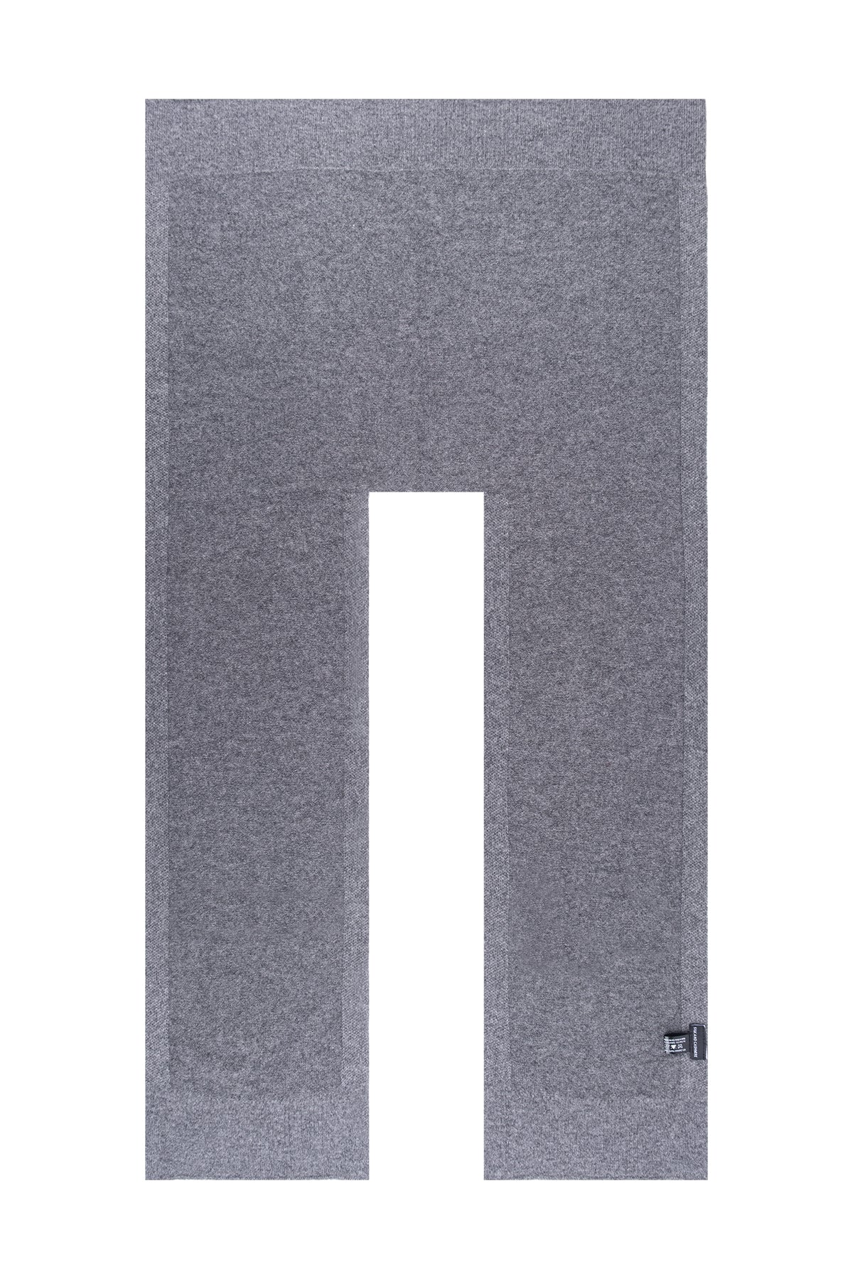 Gri Lilly Saf Kaşmir Kazak Atkı