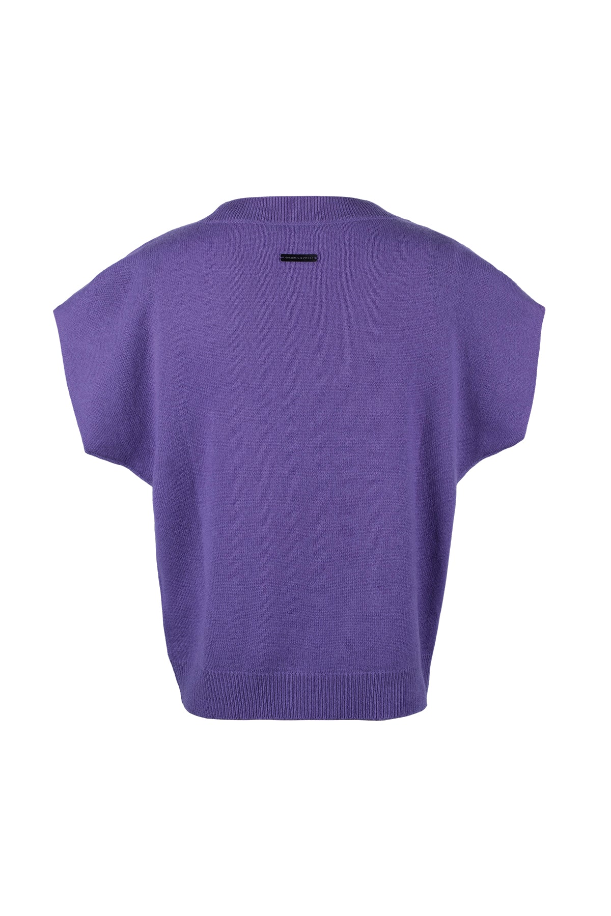 Mor Kostir Saf Kaşmir Derin V Yaka Triko