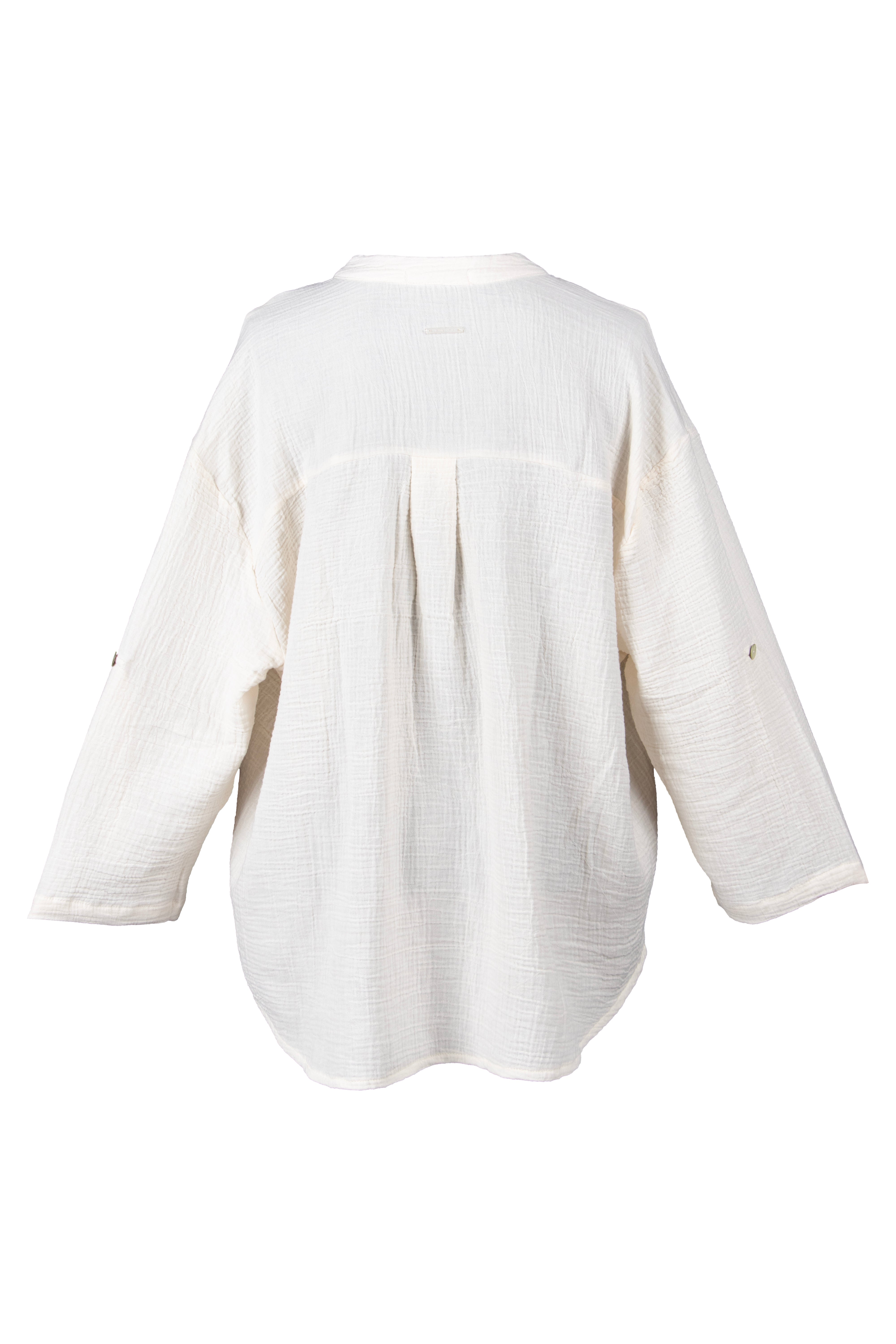 Beyaz Cassandra Pamuk Gömlek