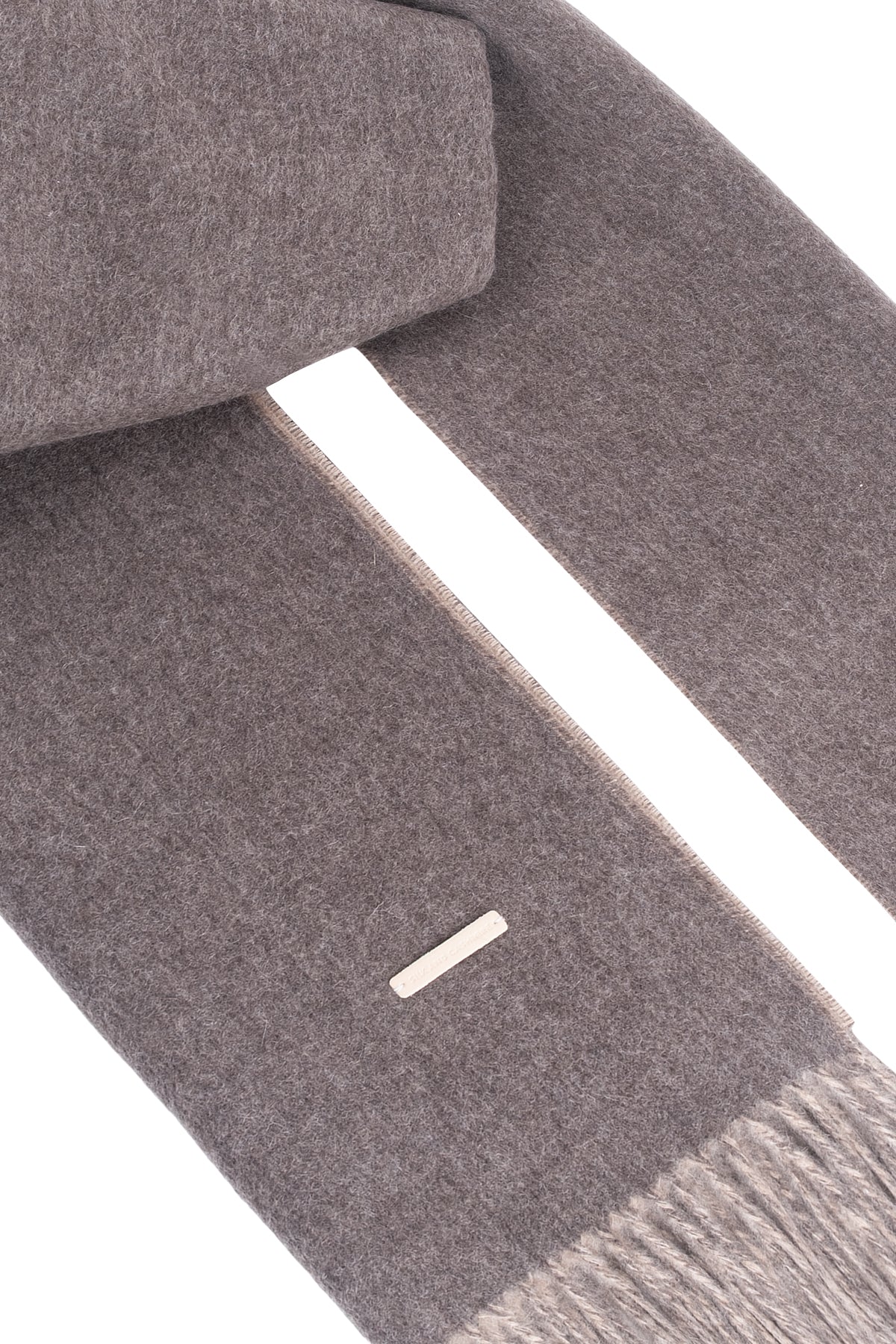 Vizon Bej Rose Saf Kaşmir Çift Taraflı Şal 70x190 cm