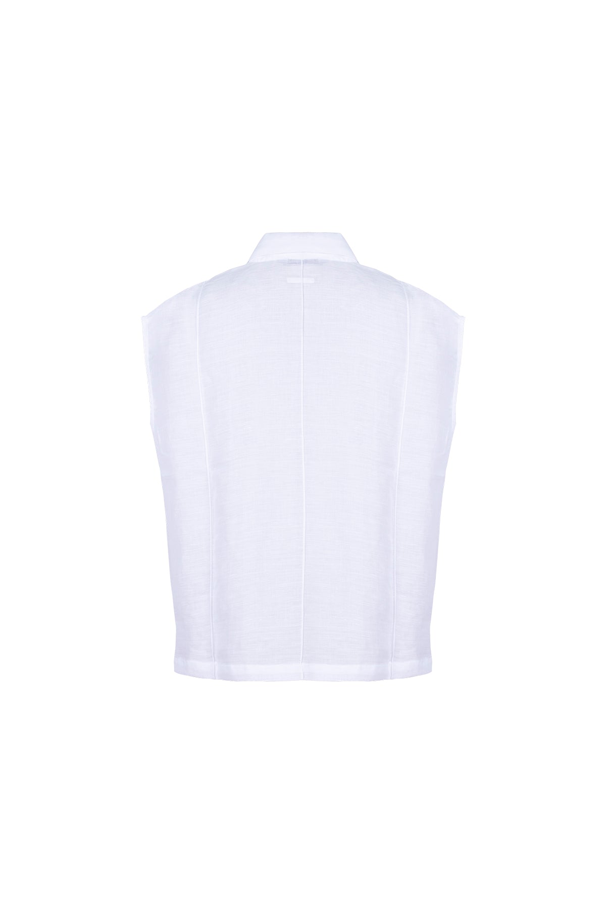 Beyaz Cassandra Kolsuz Gömlek