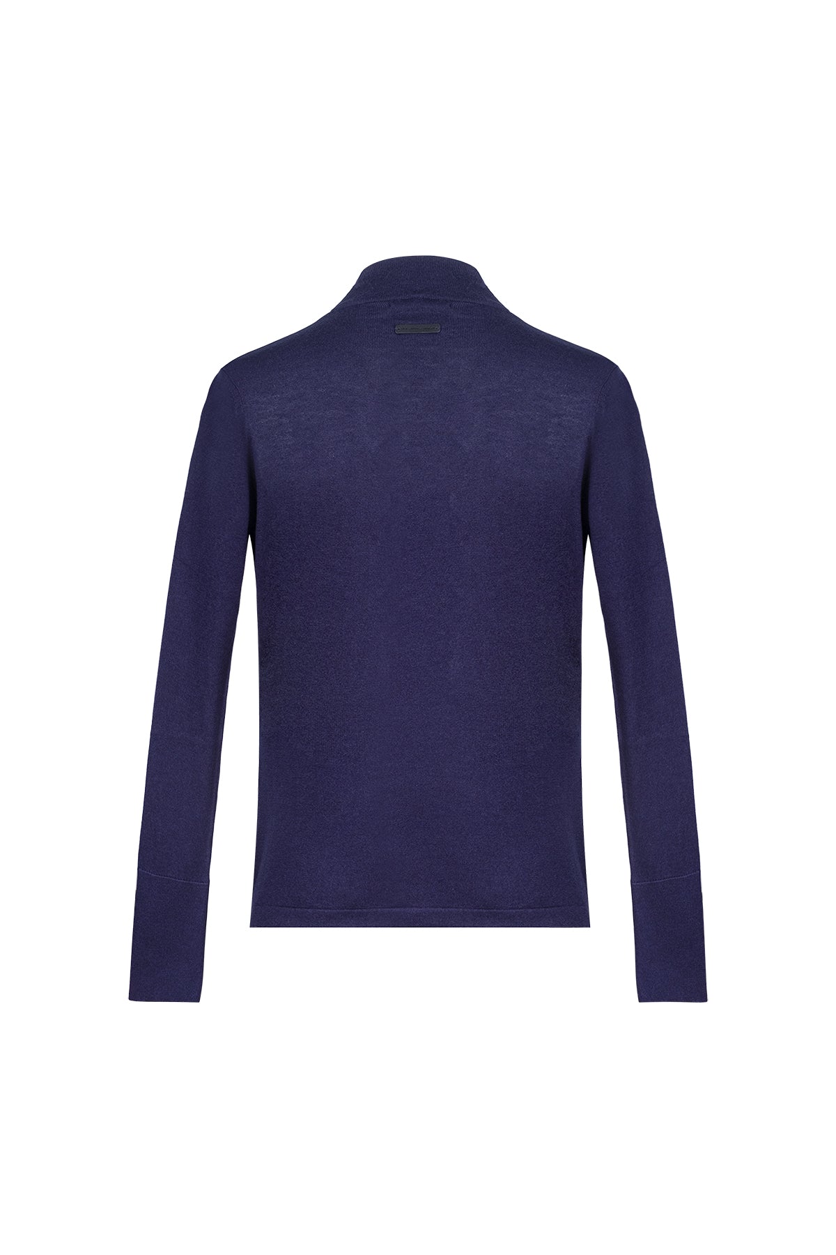 Lacivert Zoe İpek Kaşmir Derin V Yaka Triko