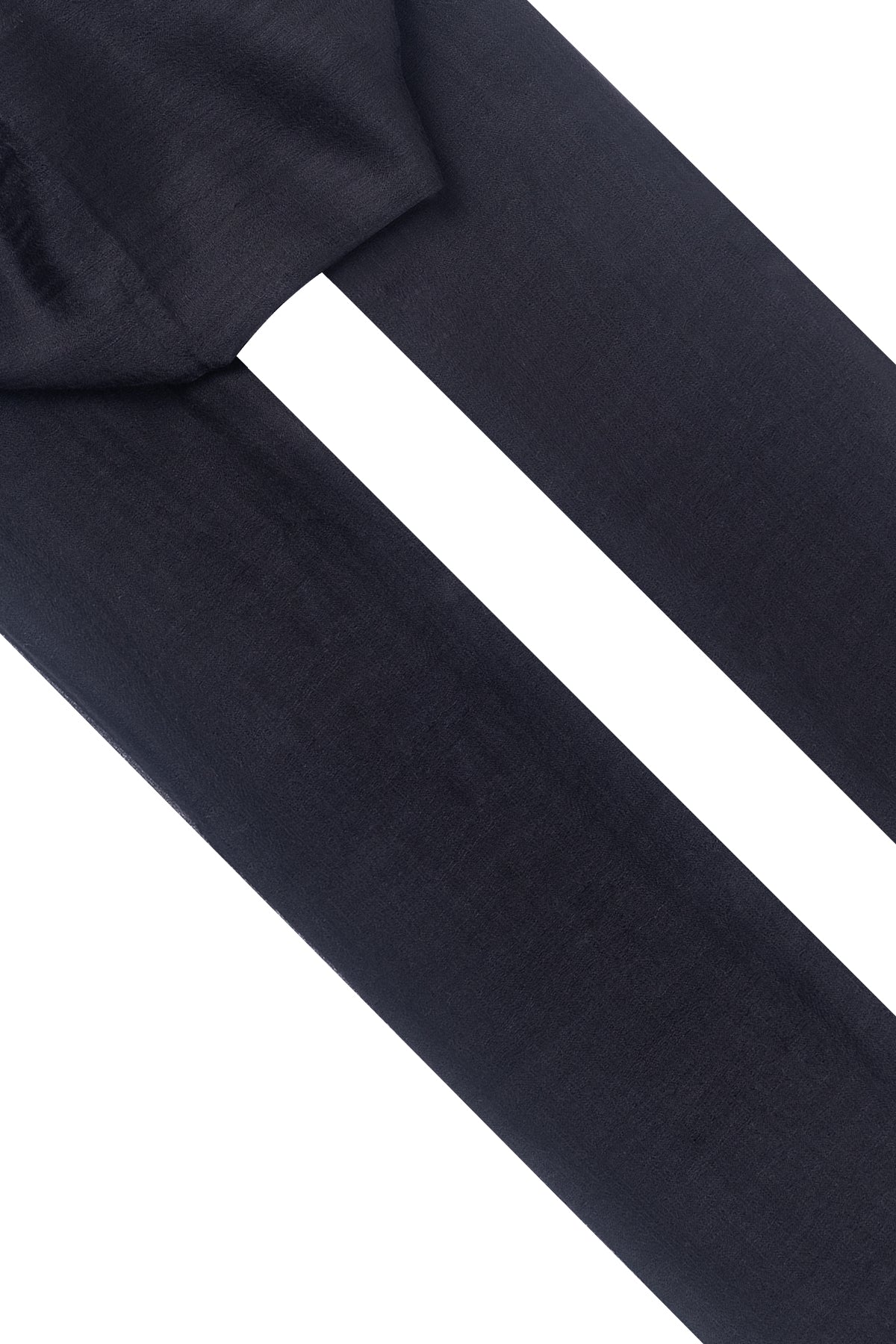 Siyah Larissa Saf Kaşmir Şal 100x230 cm