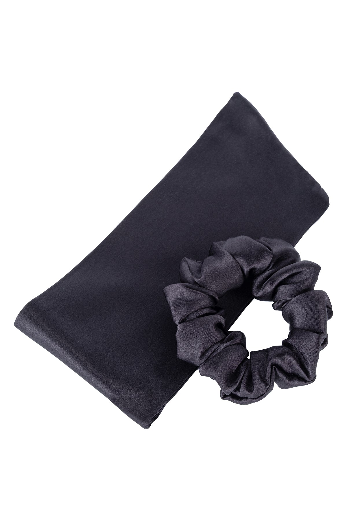 Siyah Anabel Saf İpek Büyük Kurdeleli Toka