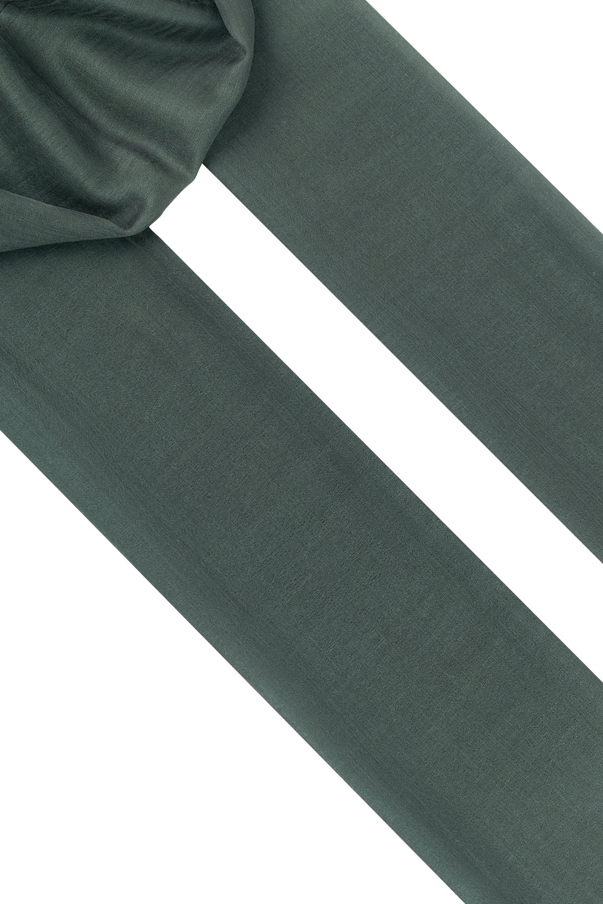 Yeşil Larissa Saf Kaşmir Şal 100x230 cm