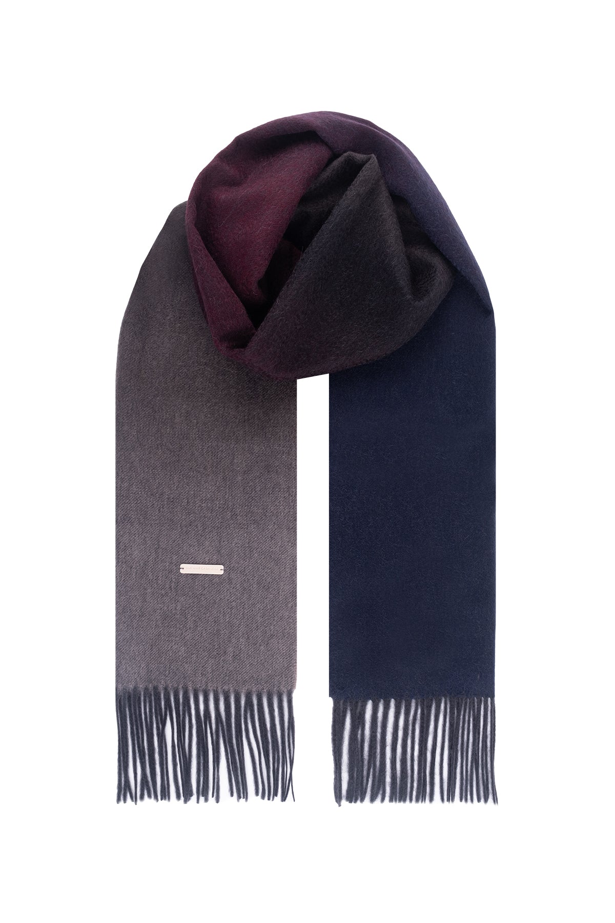 Renkli Patrick Saf Kaşmir Degrade Atkı 170x35 cm