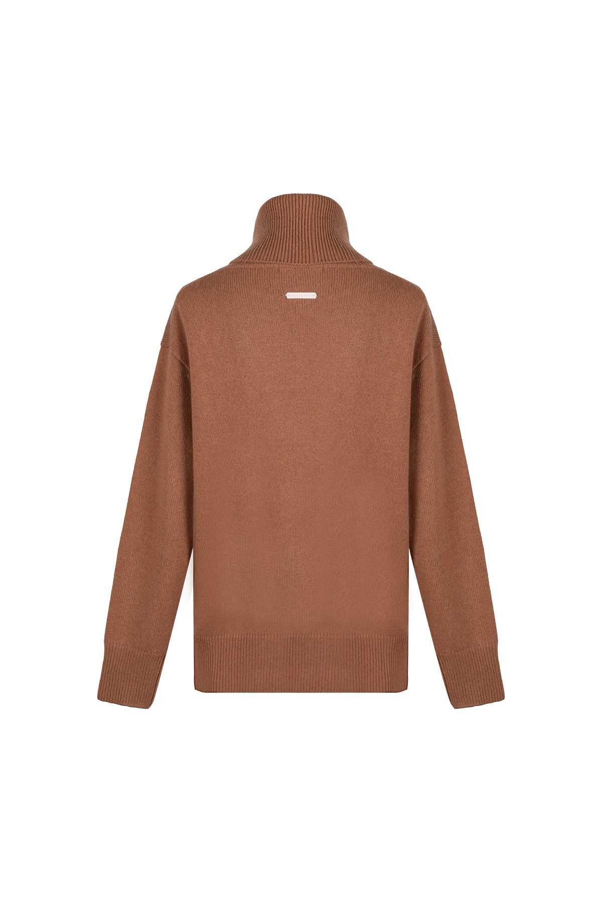 Camel Carla Saf Kaşmir Balıkçı Yaka T Kol Kazak