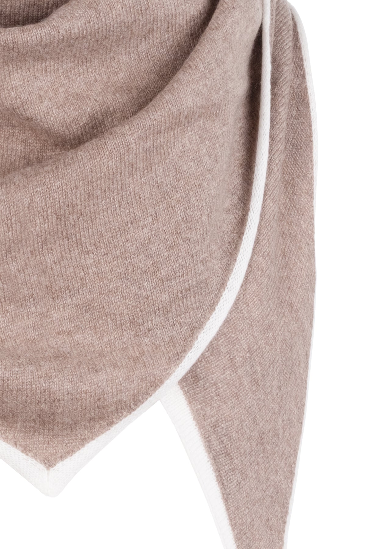 Vizon Saf Kaşmir Üçgen Atkı 73x160x73 cm