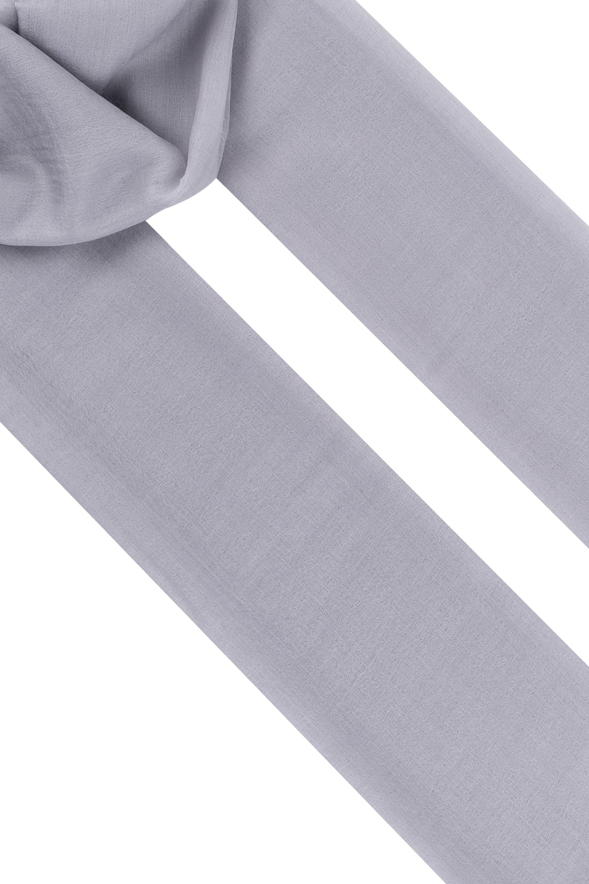 Açık Gri Larissa Saf Kaşmir Şal 100x230 cm