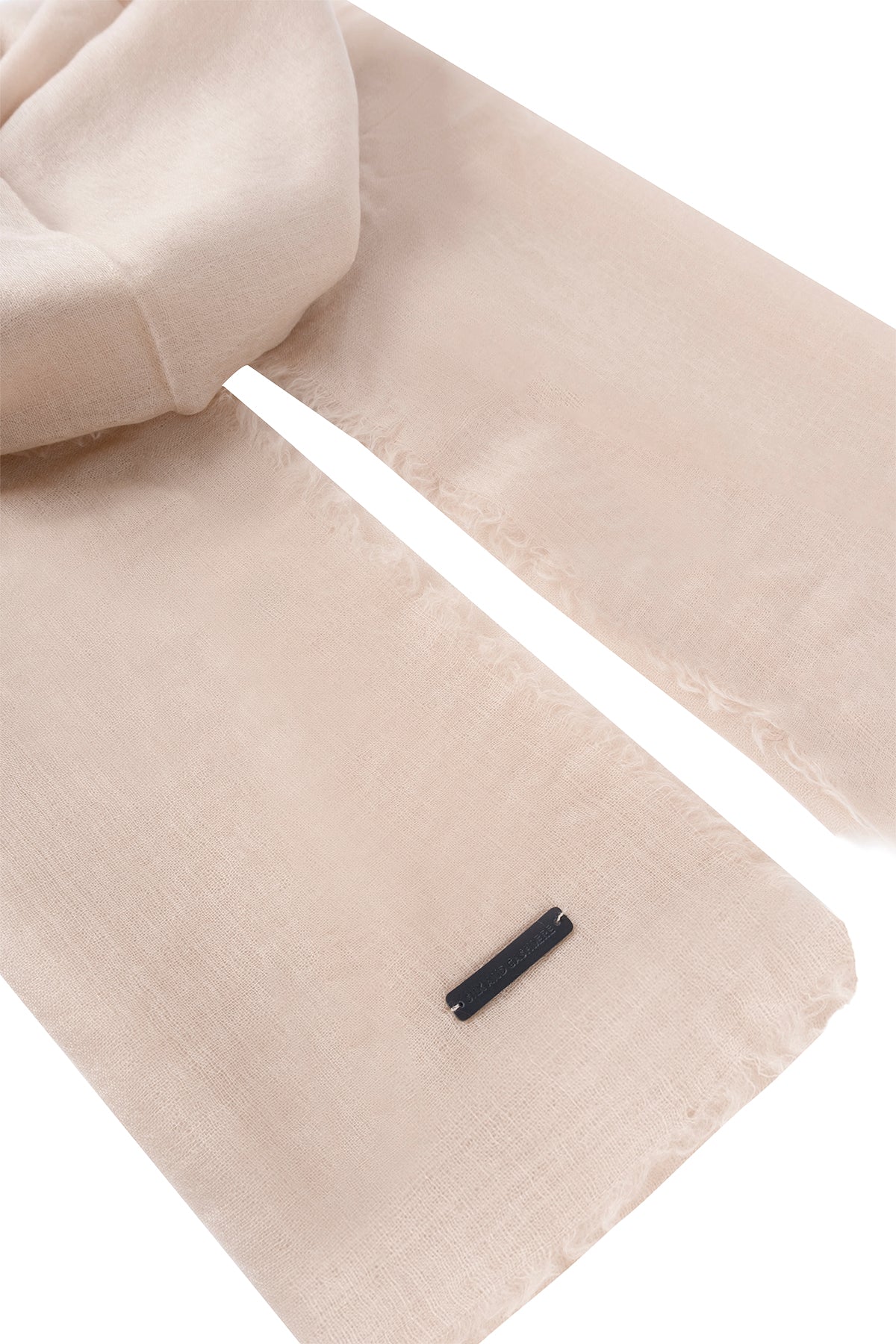 Bej Jas Yün Tek Renk Şal 70x180 cm