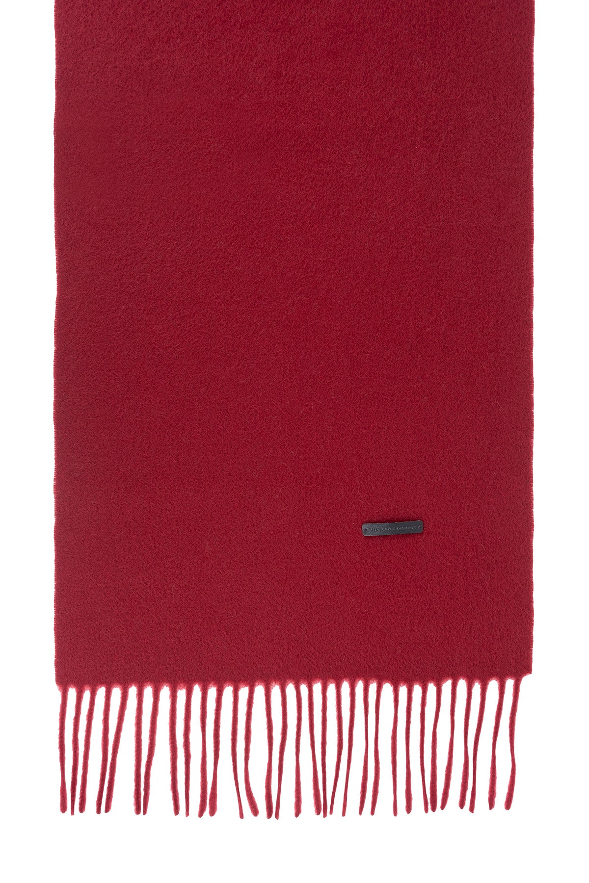 Bordo Saf Kaşmir Patrick Atkı 170x35 cm