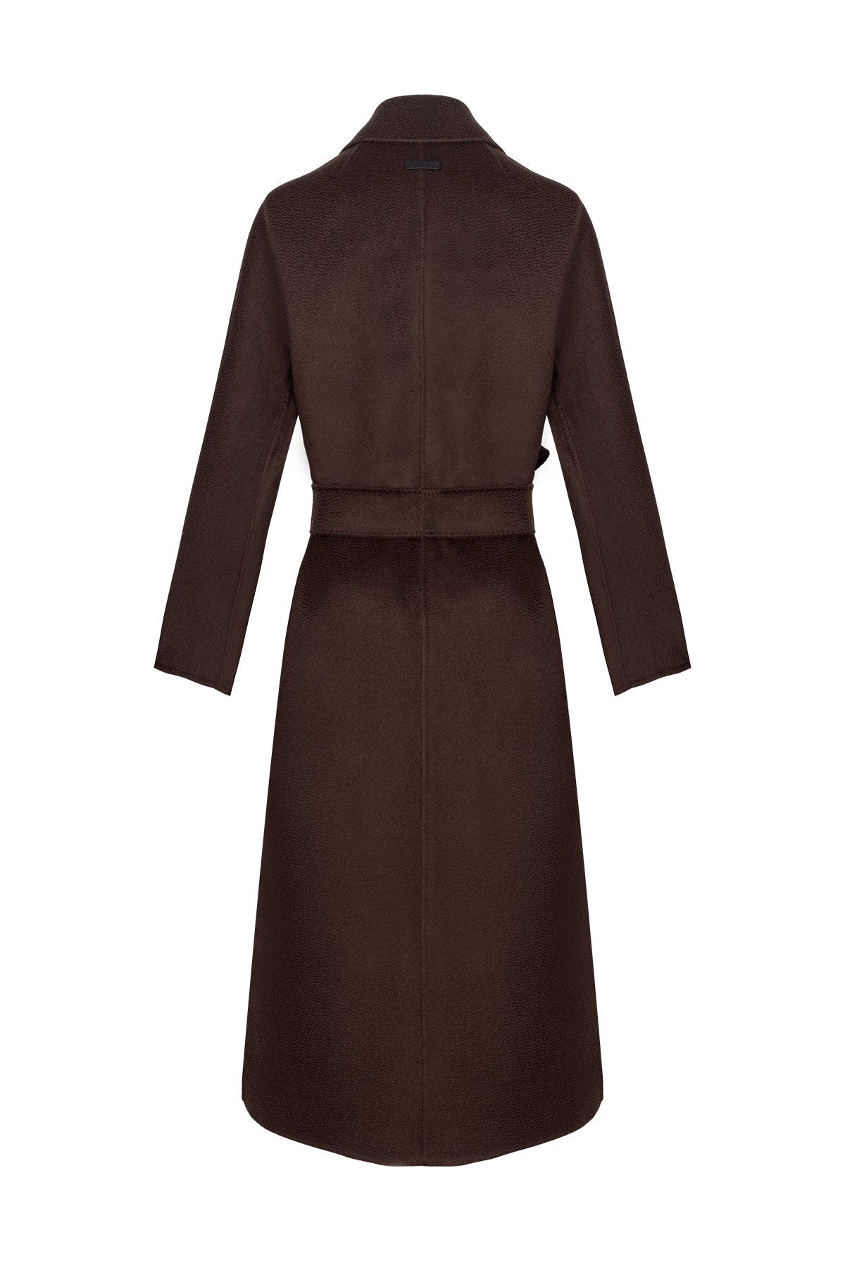 Kahverengi Meghan Kaşmirli Uzun Palto