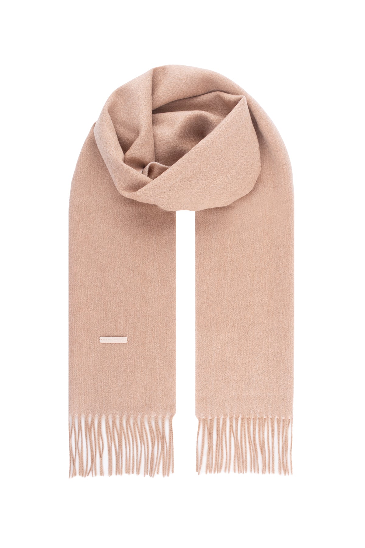 Bej Patrick Saf Kaşmir Çift Renkli Atkı 30x164 cm