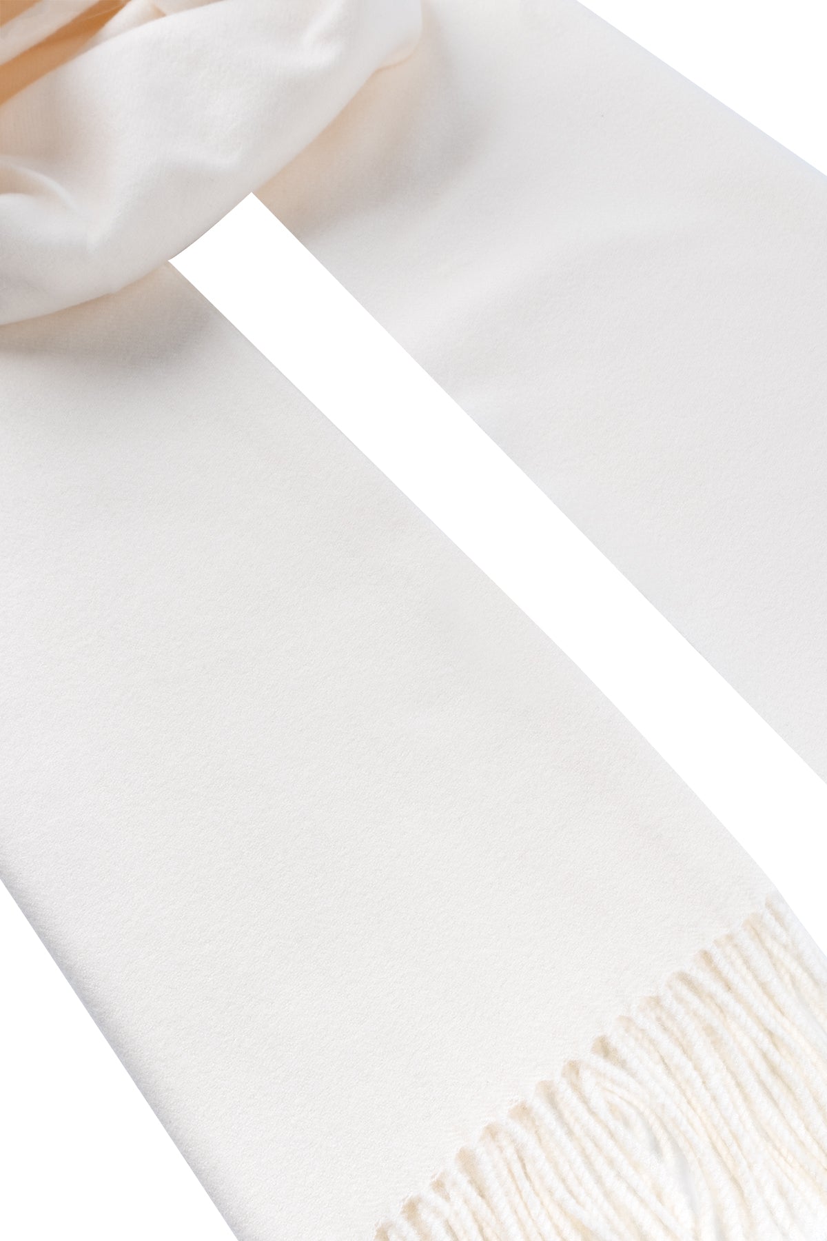 Beyaz Clementine Şal 70x200 cm