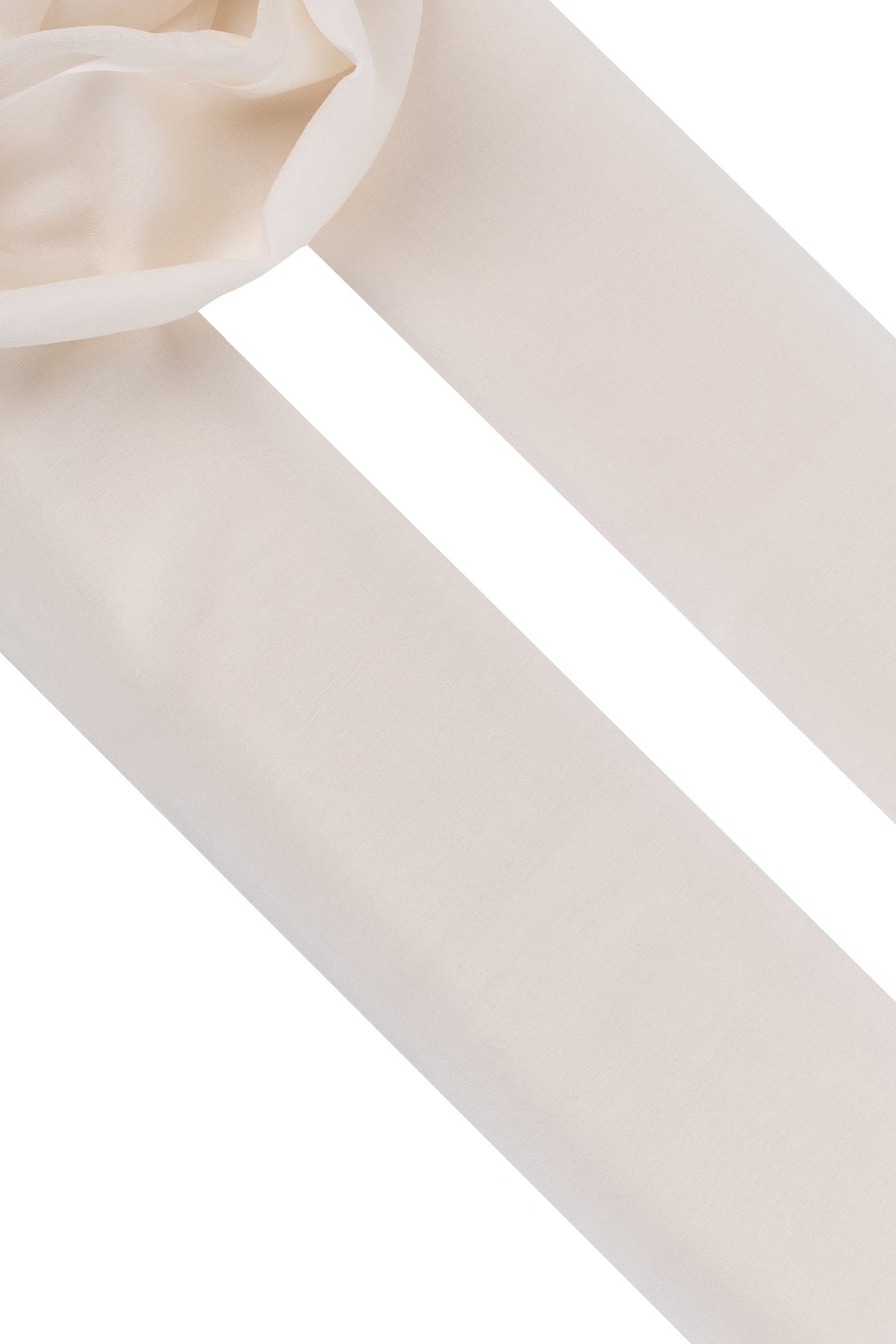 Beyaz Larissa Saf Kaşmir Şal 100x230 cm