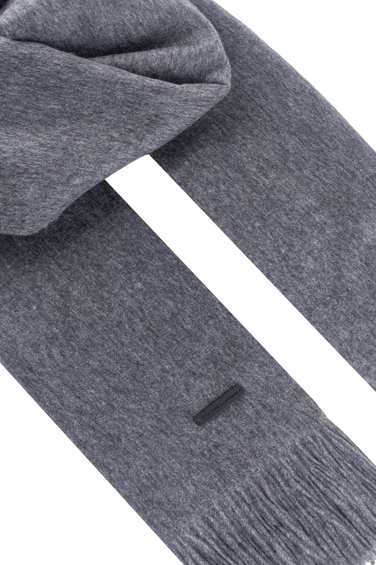 Gri Saf Kaşmir Battaniye / Şal 127x165 cm