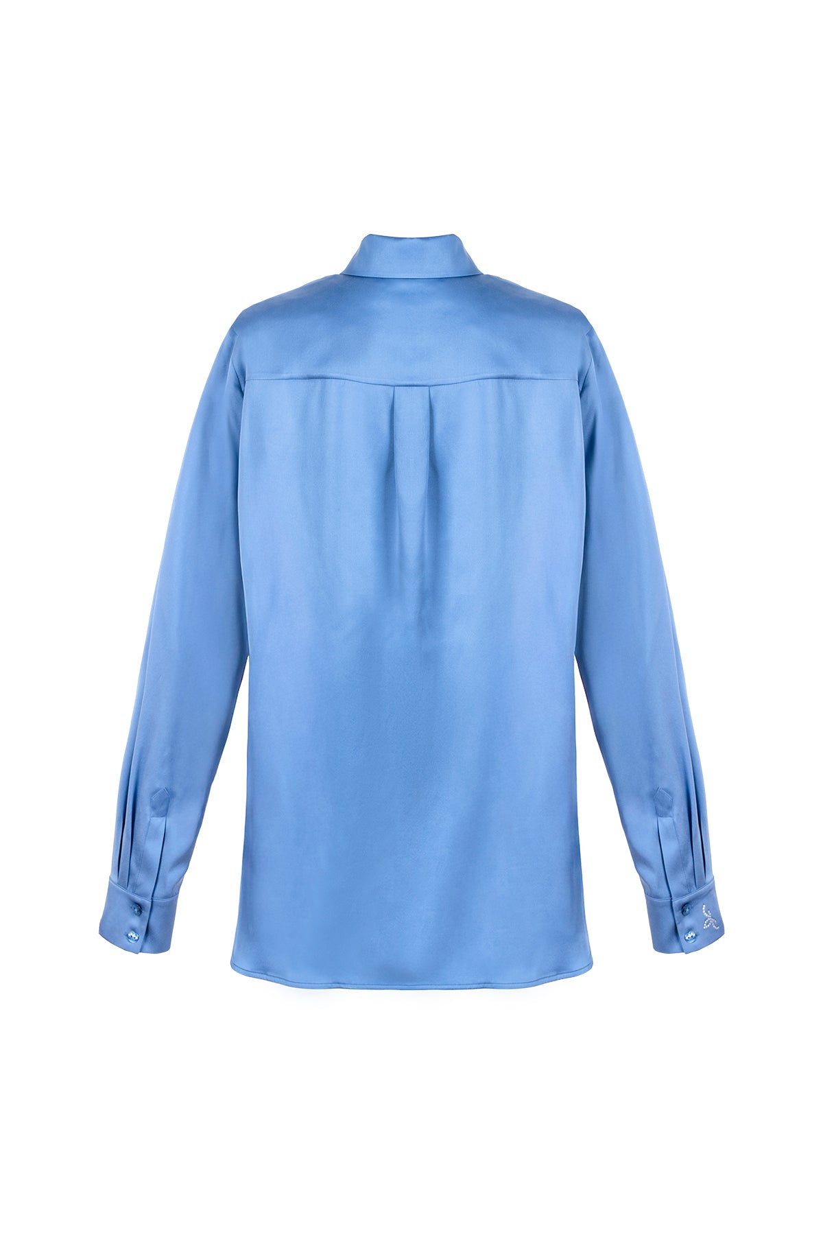 Mavi Nature İpek Gömlek