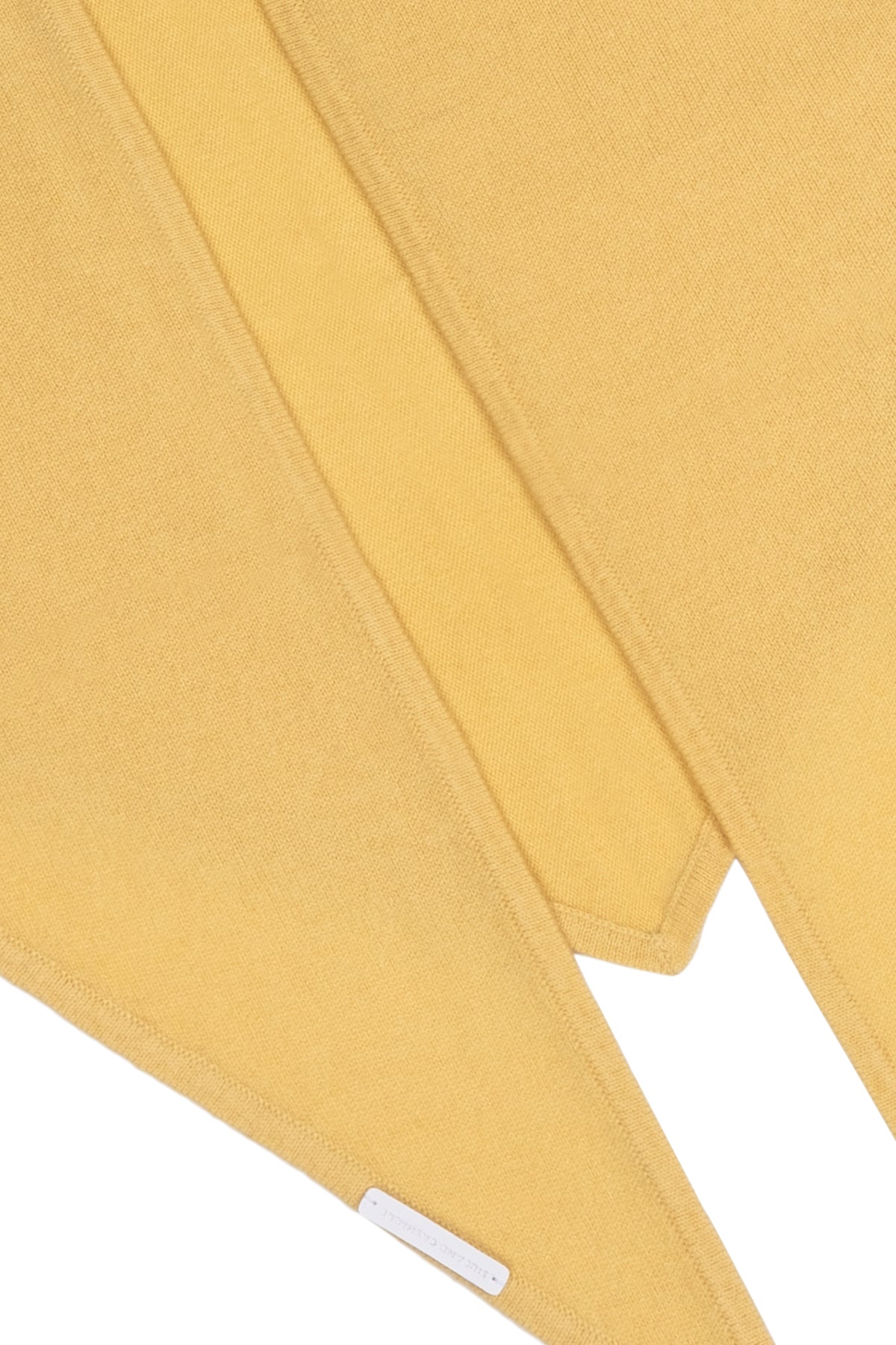 Sarı Rose Saf Kaşmir Fular Bandana 115x45x45 cm