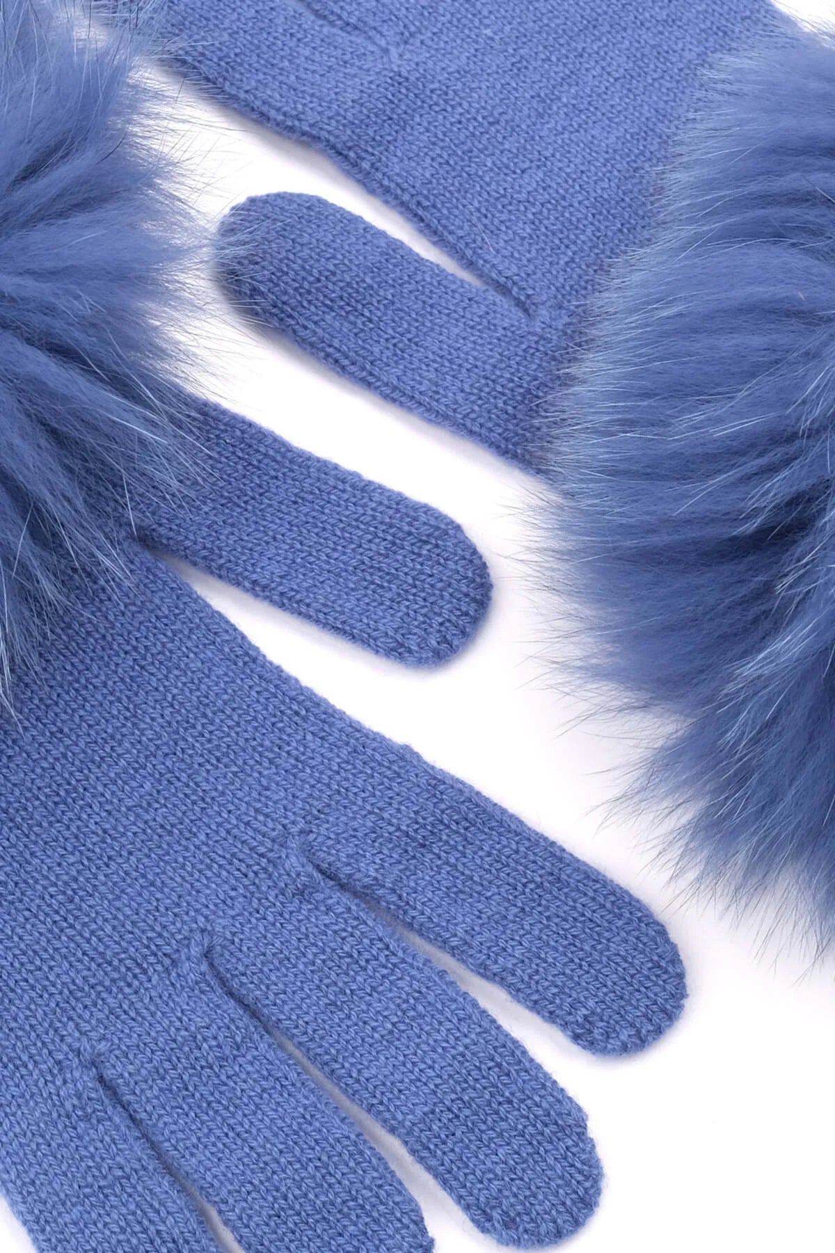 Mavi Rachel Yün Kaşmir Eldiven