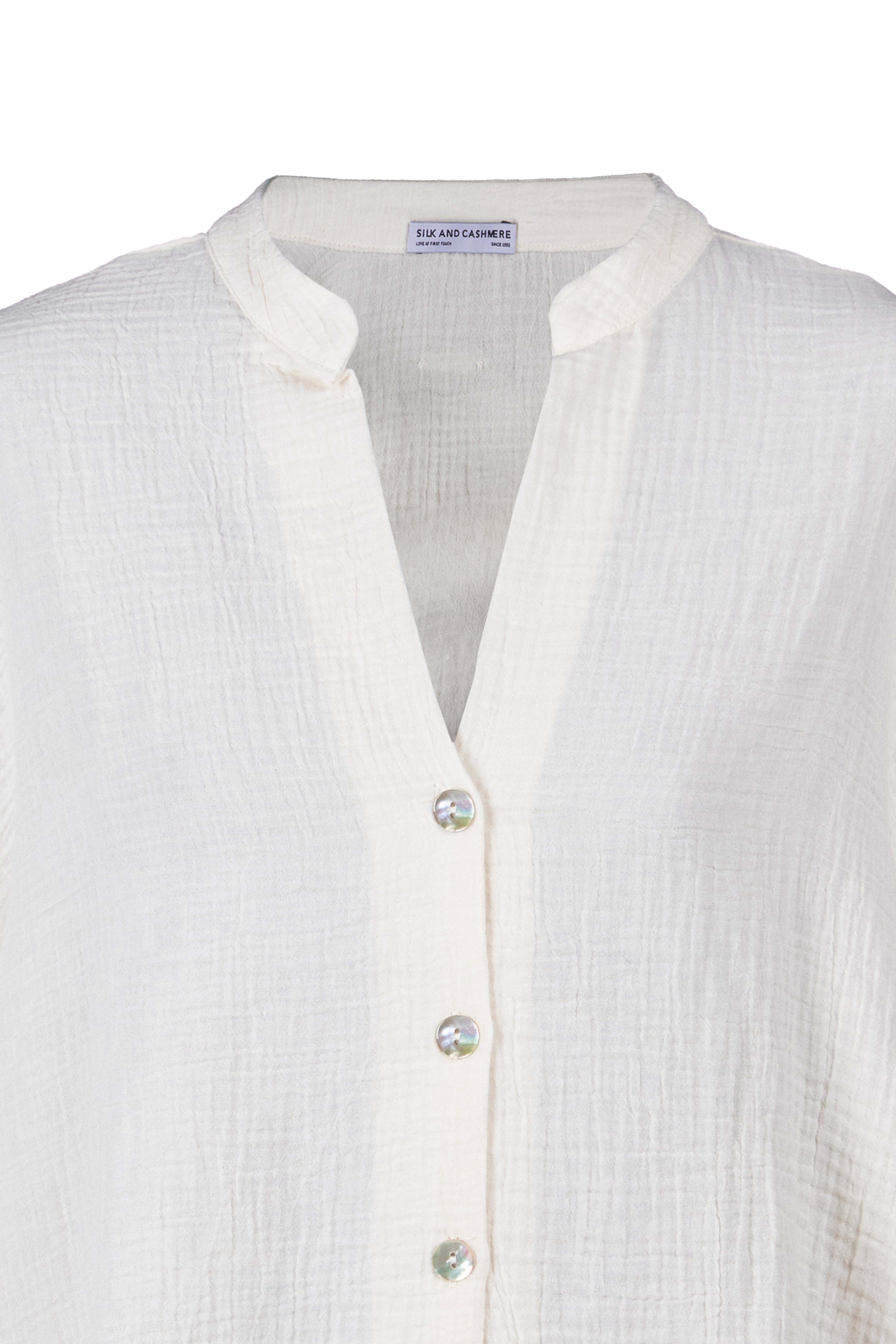 Beyaz Cassandra Pamuk Gömlek