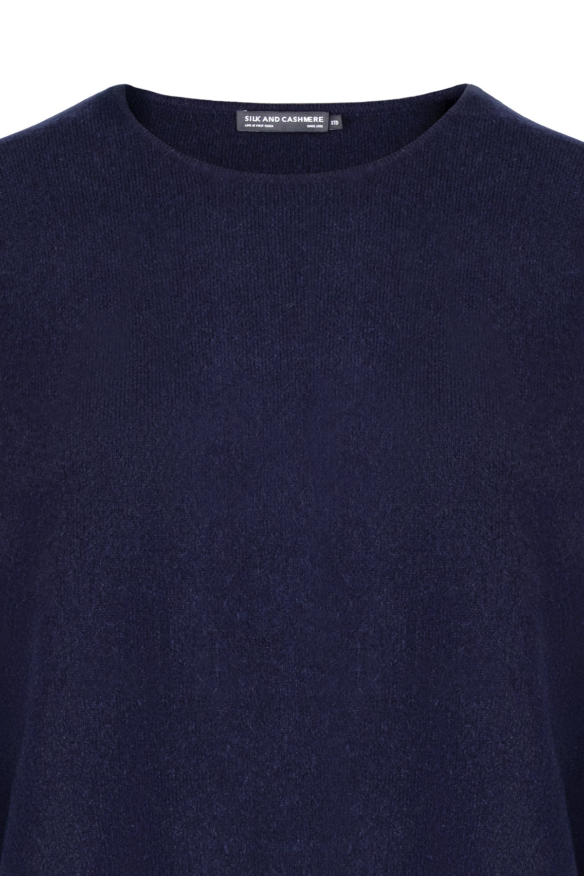 Lacivert Alexia Saf Kaşmir Çelik Örgü Kazak