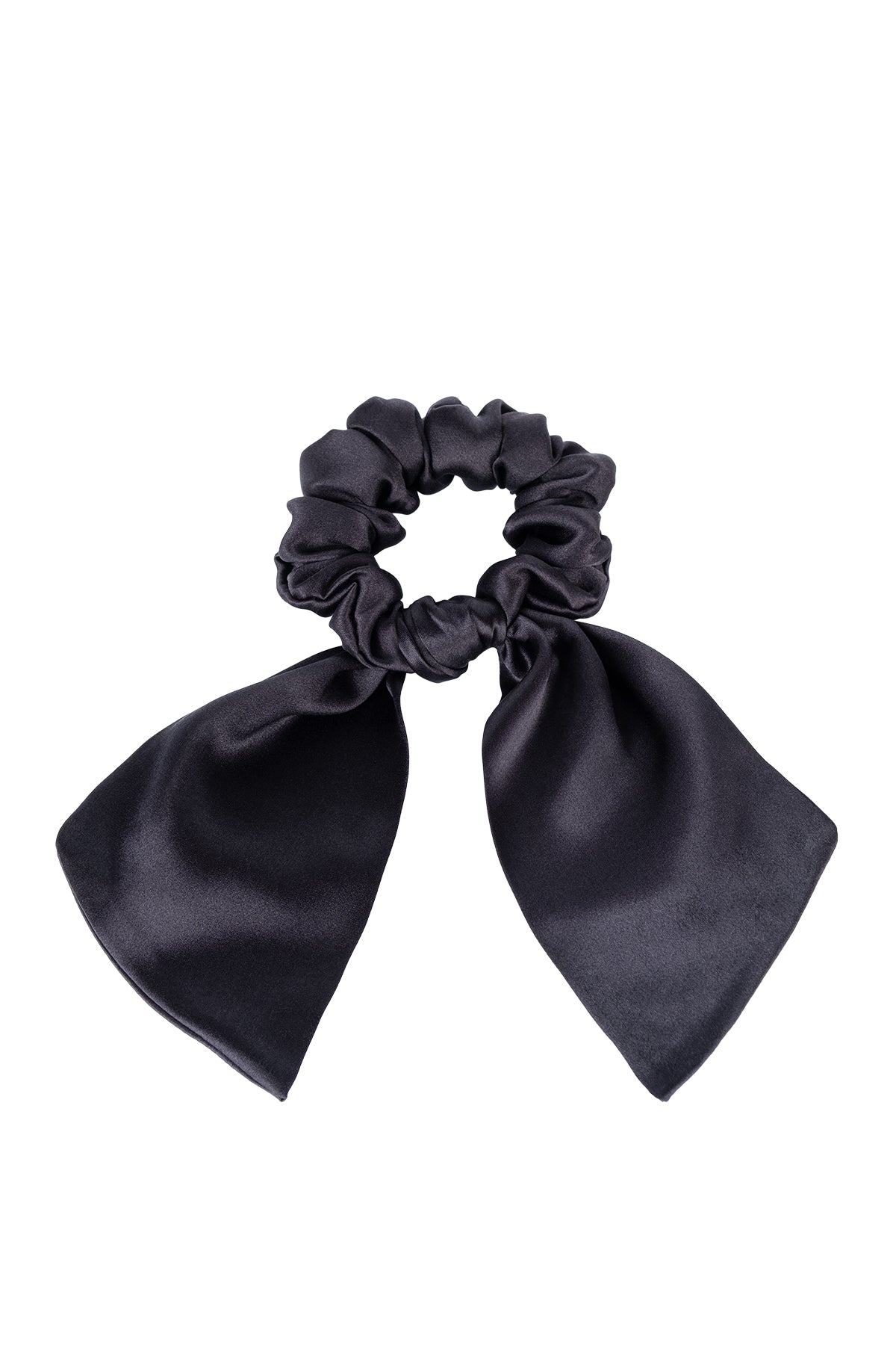 Siyah Anabel Saf İpek Büyük Kurdeleli Toka