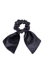 Siyah Anabel Saf İpek Büyük Kurdeleli Toka