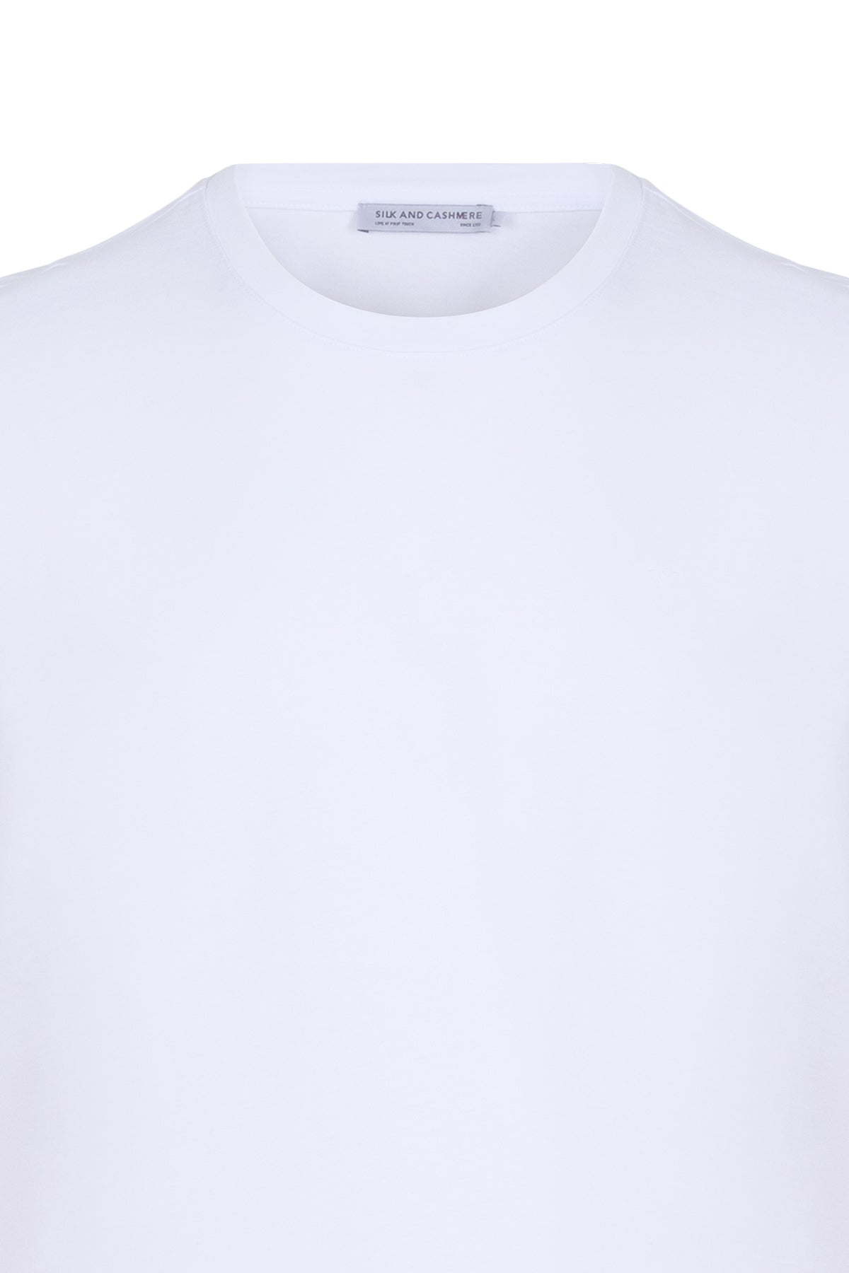 Beyaz Lucas Yuvarlak Yaka T-Shirt