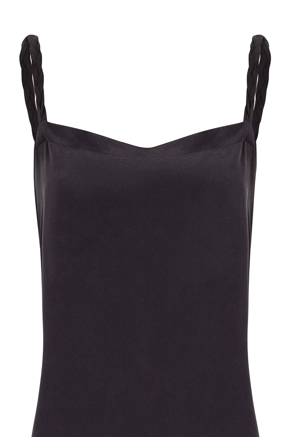 Siyah Nature İpek Elbise-Limited Edition