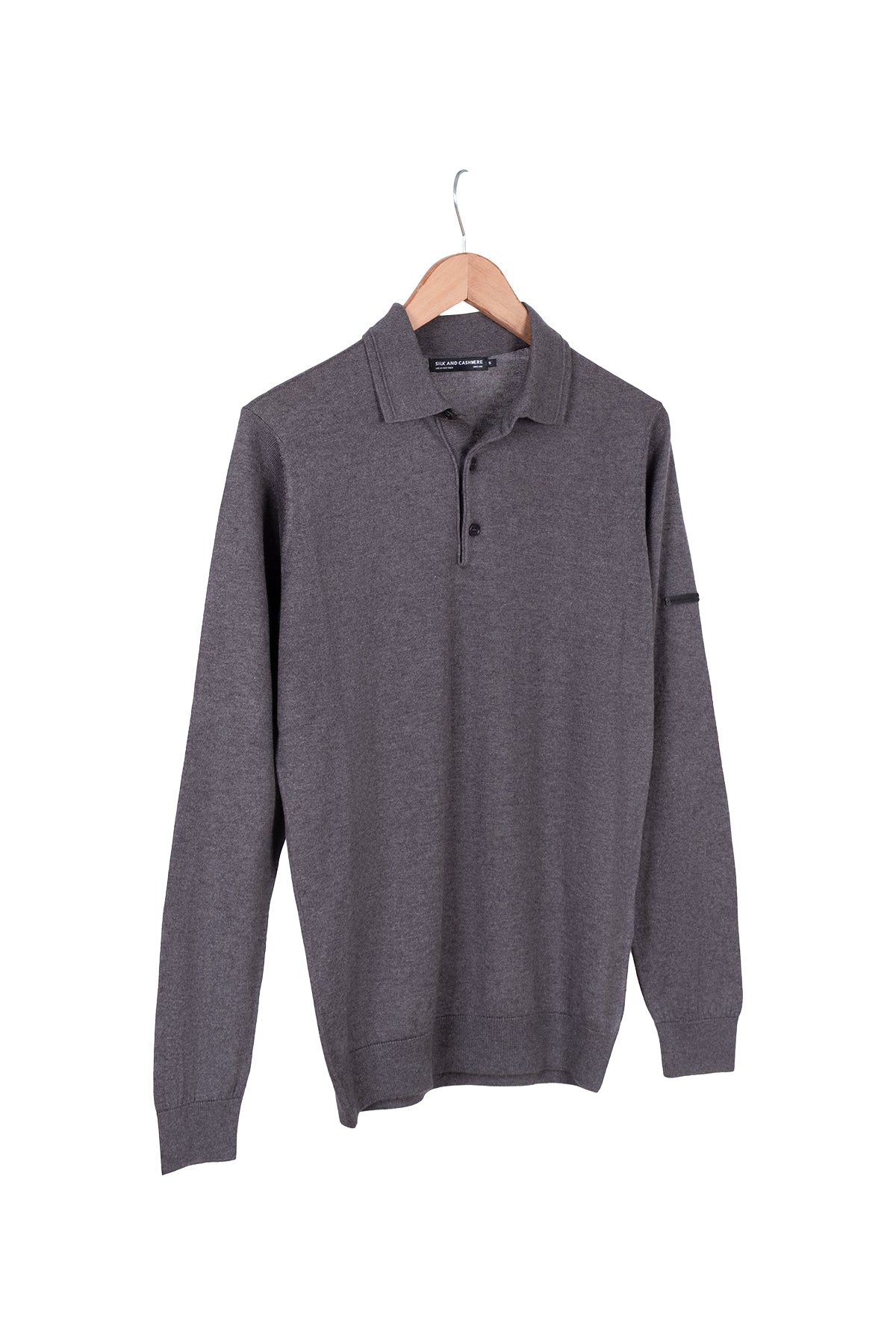 Antrasit Paul İpek Kaşmir Polo