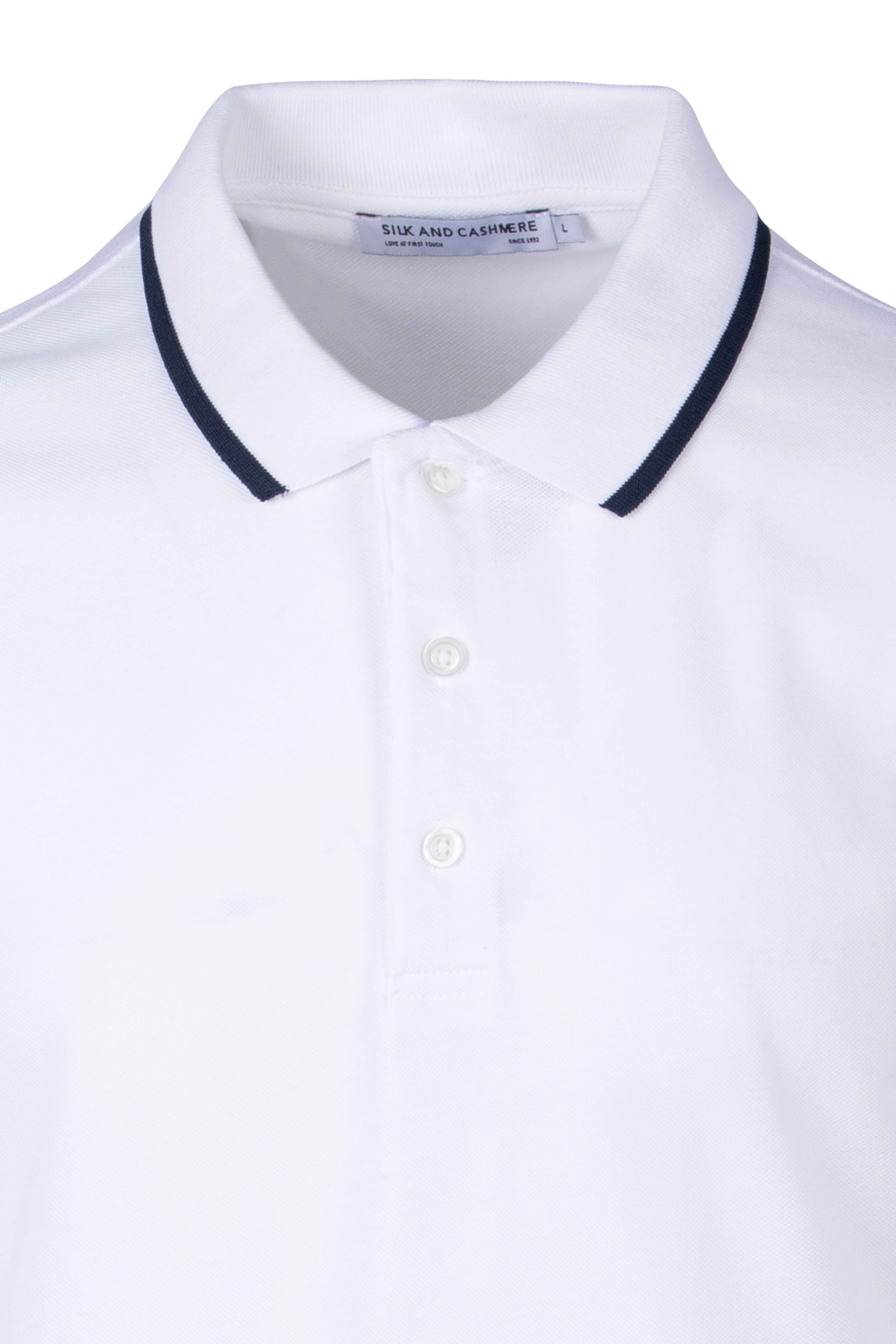 Beyaz Steve Polo Yaka T-Shirt