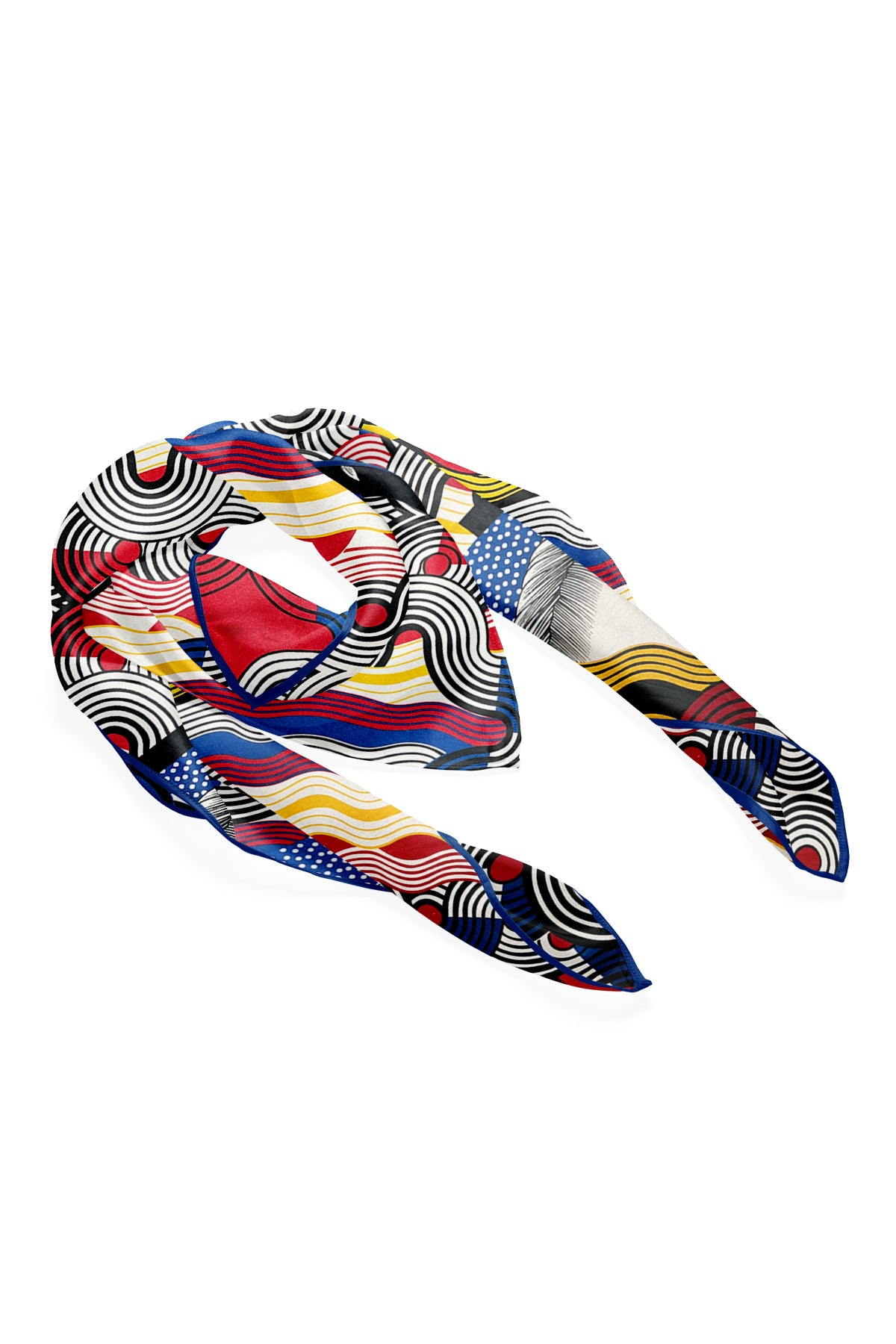 Vizon Laila Saf İpek Roma Küçük Eşarp 50x50 cm